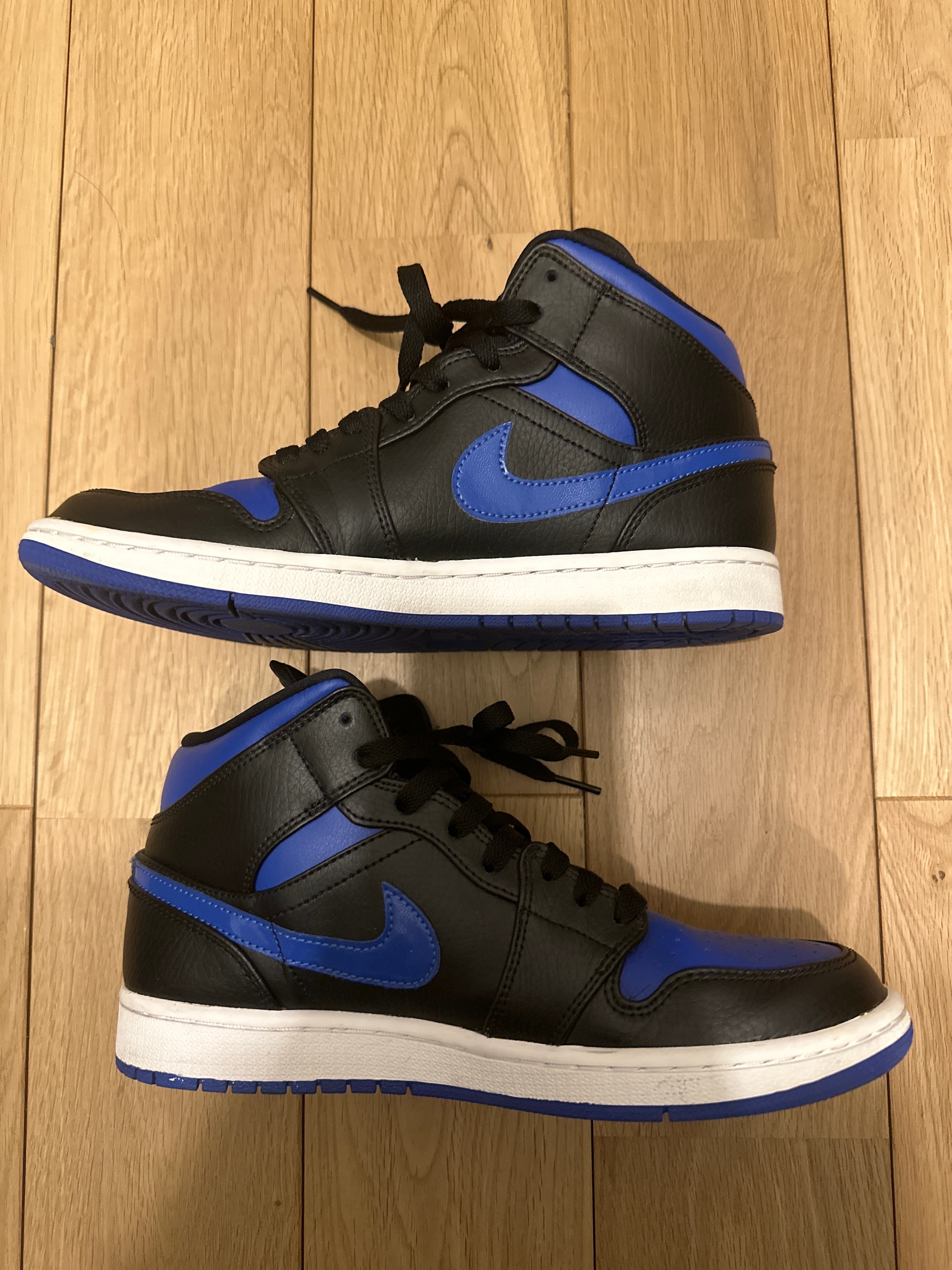 NIKE AIR JORDAN 1 MID "BLACK/BLUE"