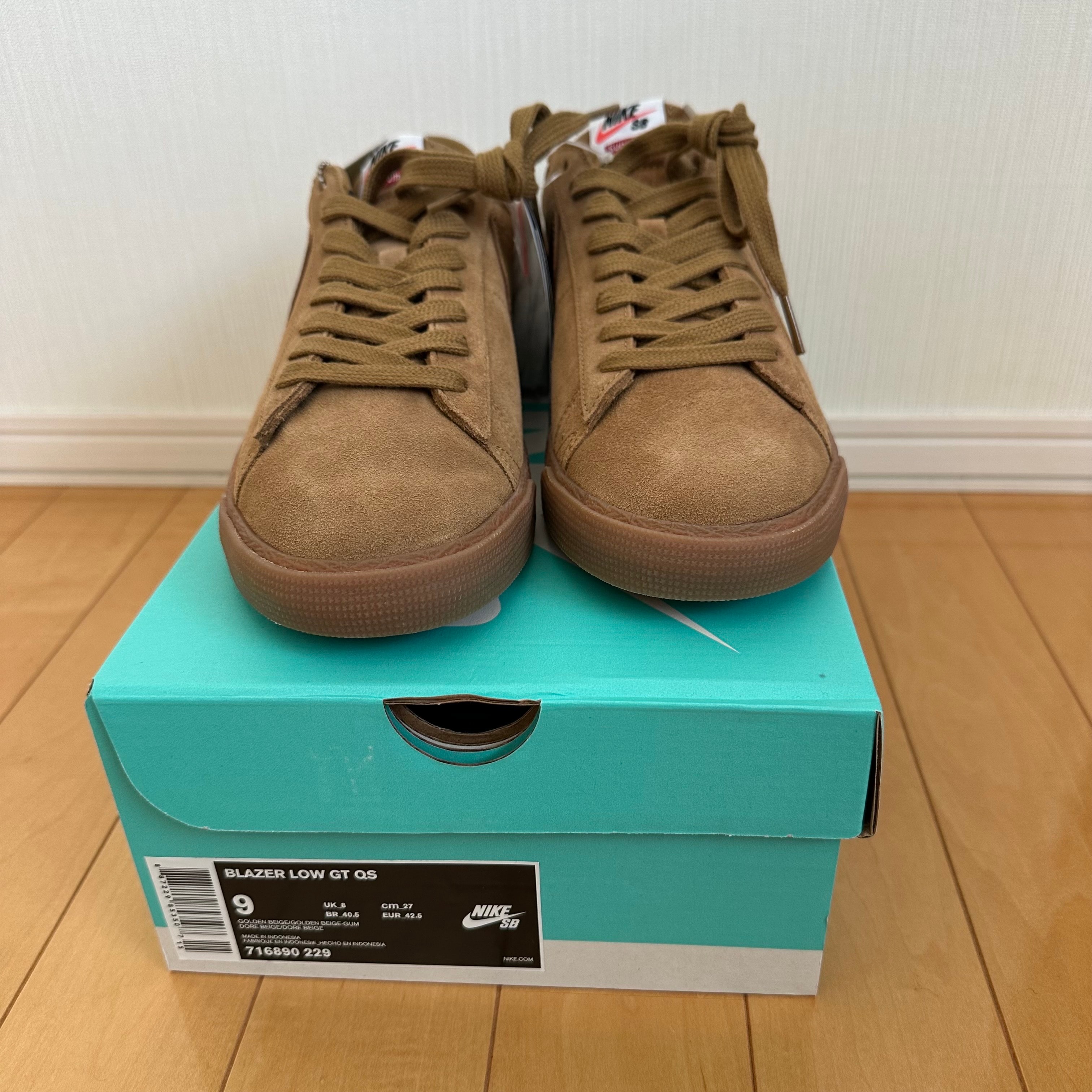 Supreme × Nike SB Blazer Low GT "Golden Beige"