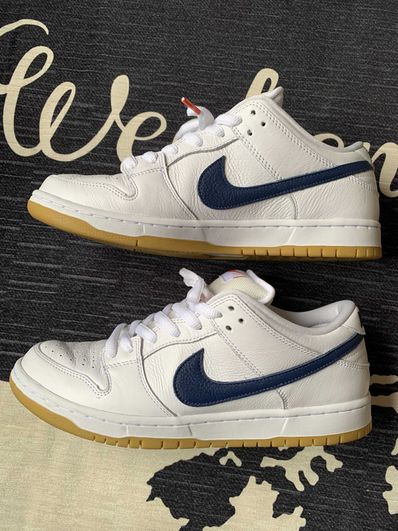 Nike SB Dunk Low "Orange Label White Navy"