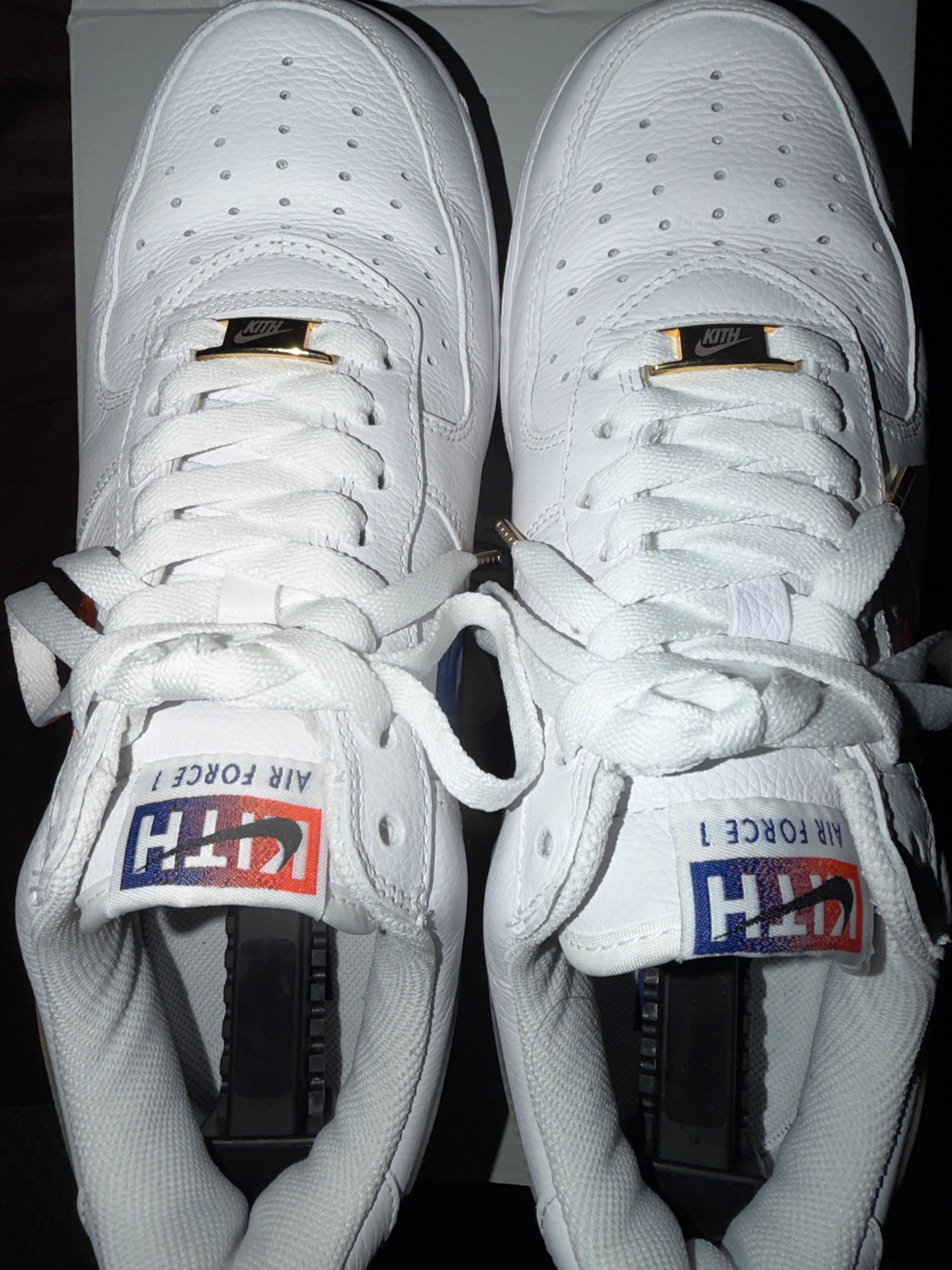 KITH × Nike Air Force 1 Low "White/Rush Blue/White/Brilliant Orange"