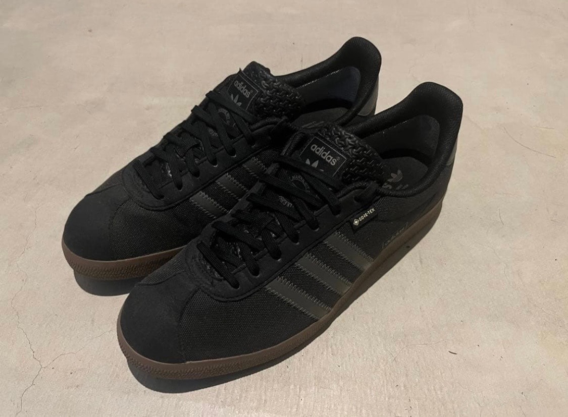 adidas Gazelle GORE-TEX "Core Black/Utility Gray/Gum"