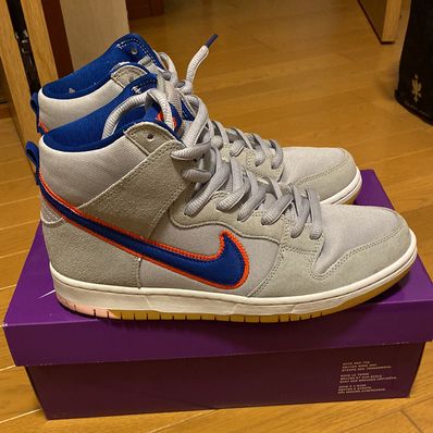 Nike SB Dunk High "Rush Blue and Team Orange/New York Mets"