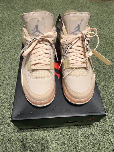 Off-White × Nike Women's Air Jordan 4 SP "Sail"