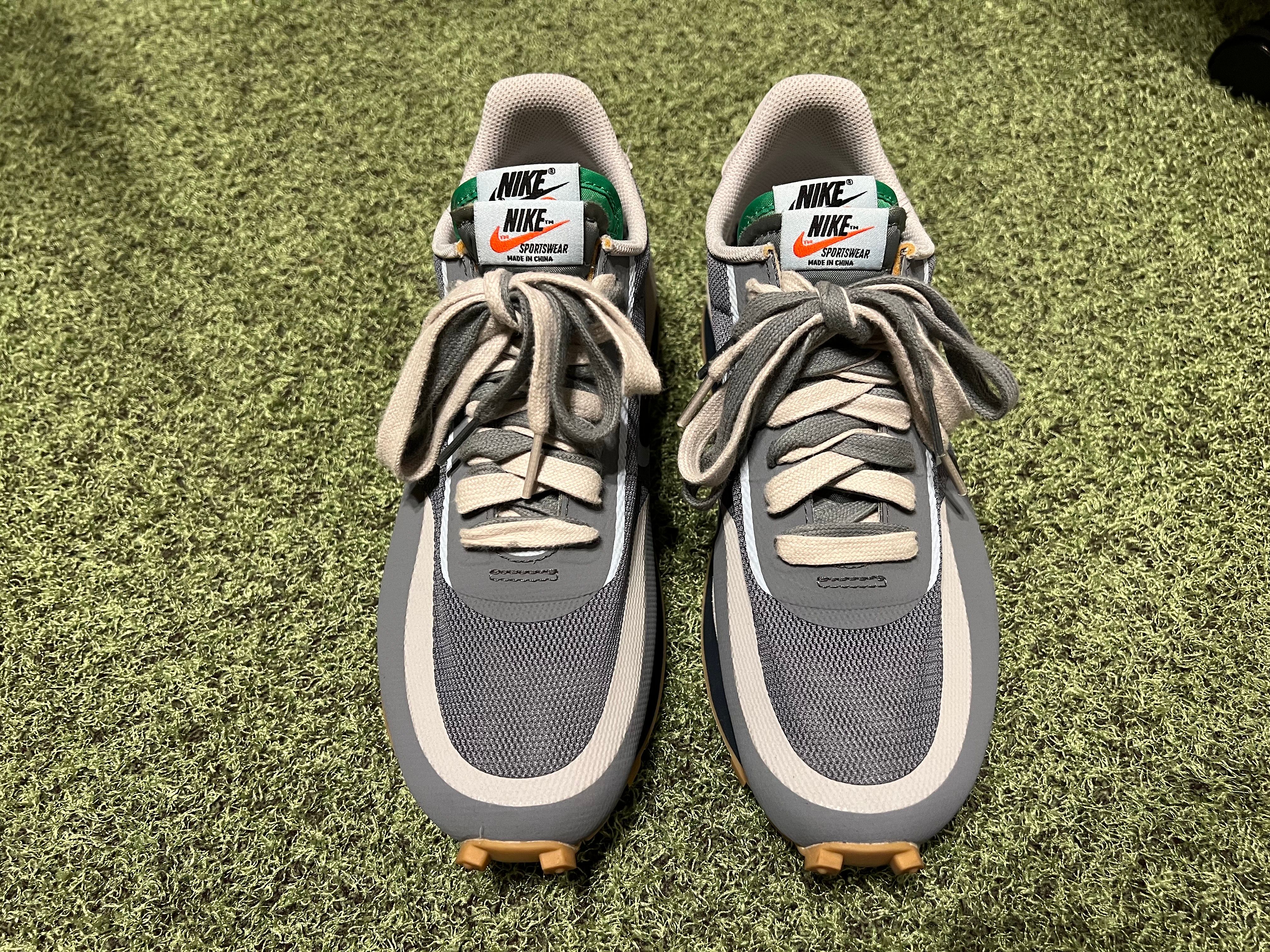 CLOT × Sacai × Nike LD Waffle "Grey Obsidian/Cool Grey"