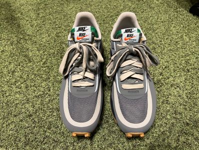 CLOT × Sacai × Nike LD Waffle "Grey Obsidian/Cool Grey"