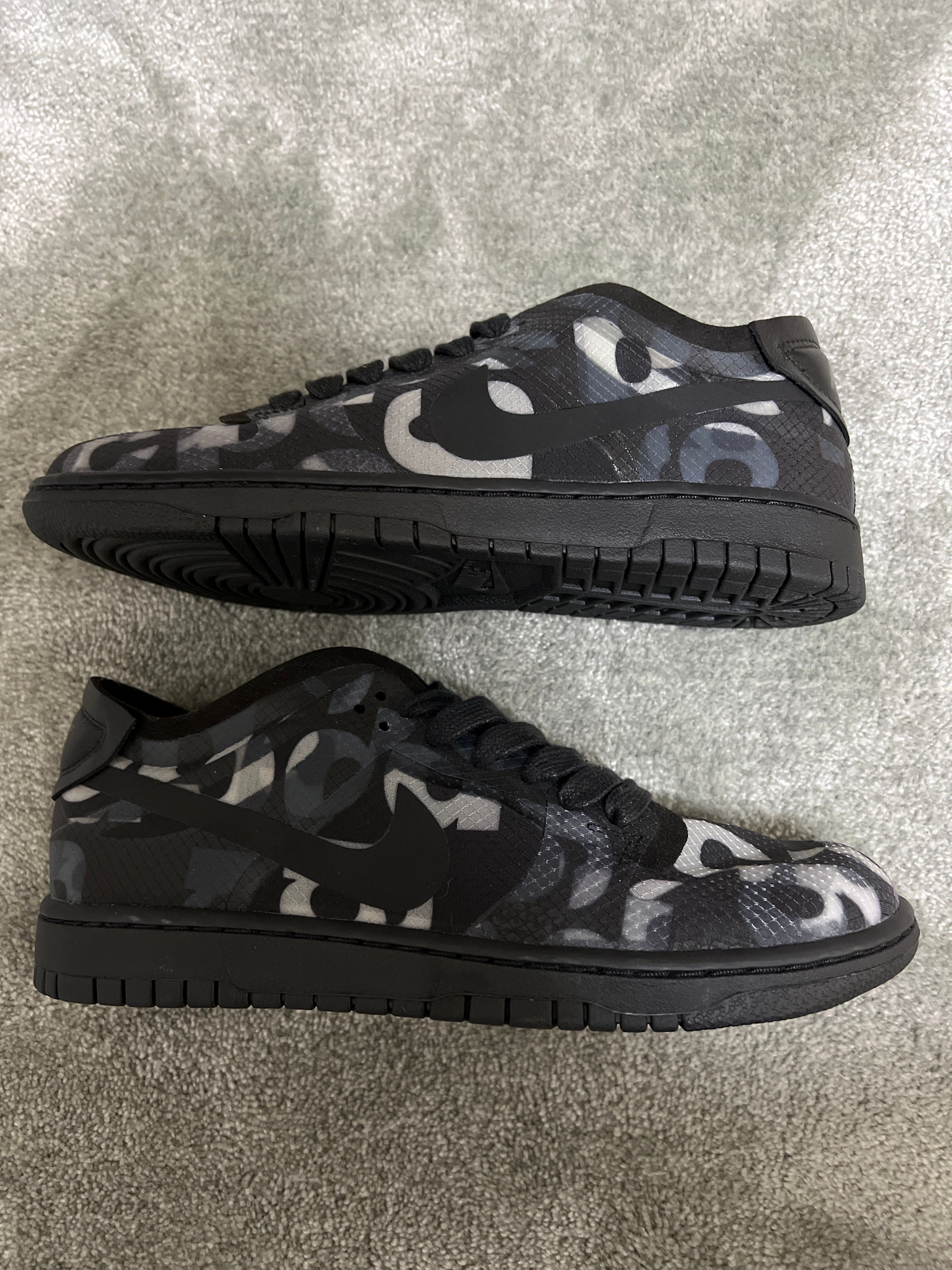 COMME des GARCONS × NIKE DUNK LOW Women's "BLACK/BLACK"