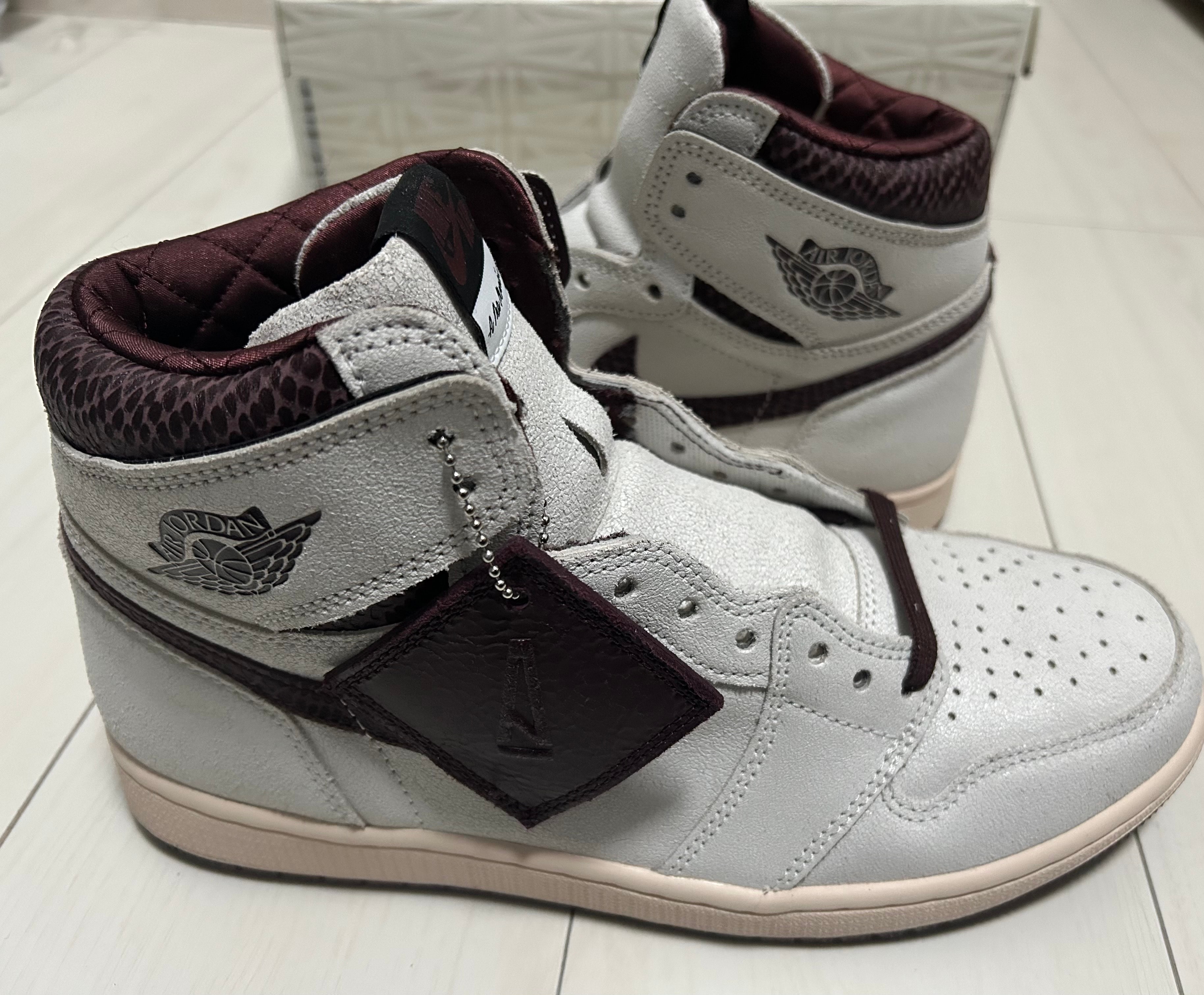 A Ma Maniere × Nike Air Jordan 1 Retro High OG "Sail and Burgundy"