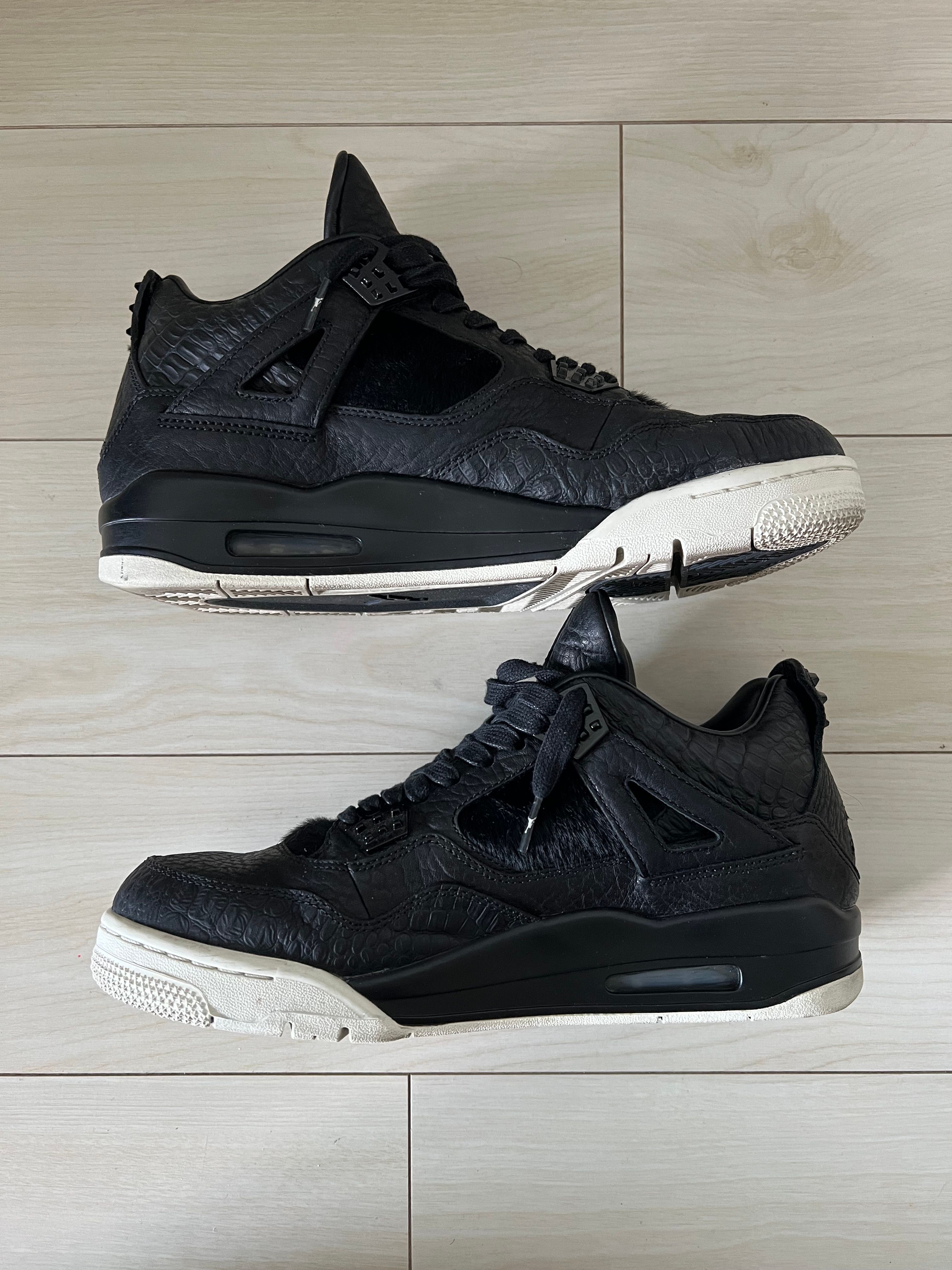 NIKE AIR JORDAN 4 RETRO PONY HAIR BLACK
