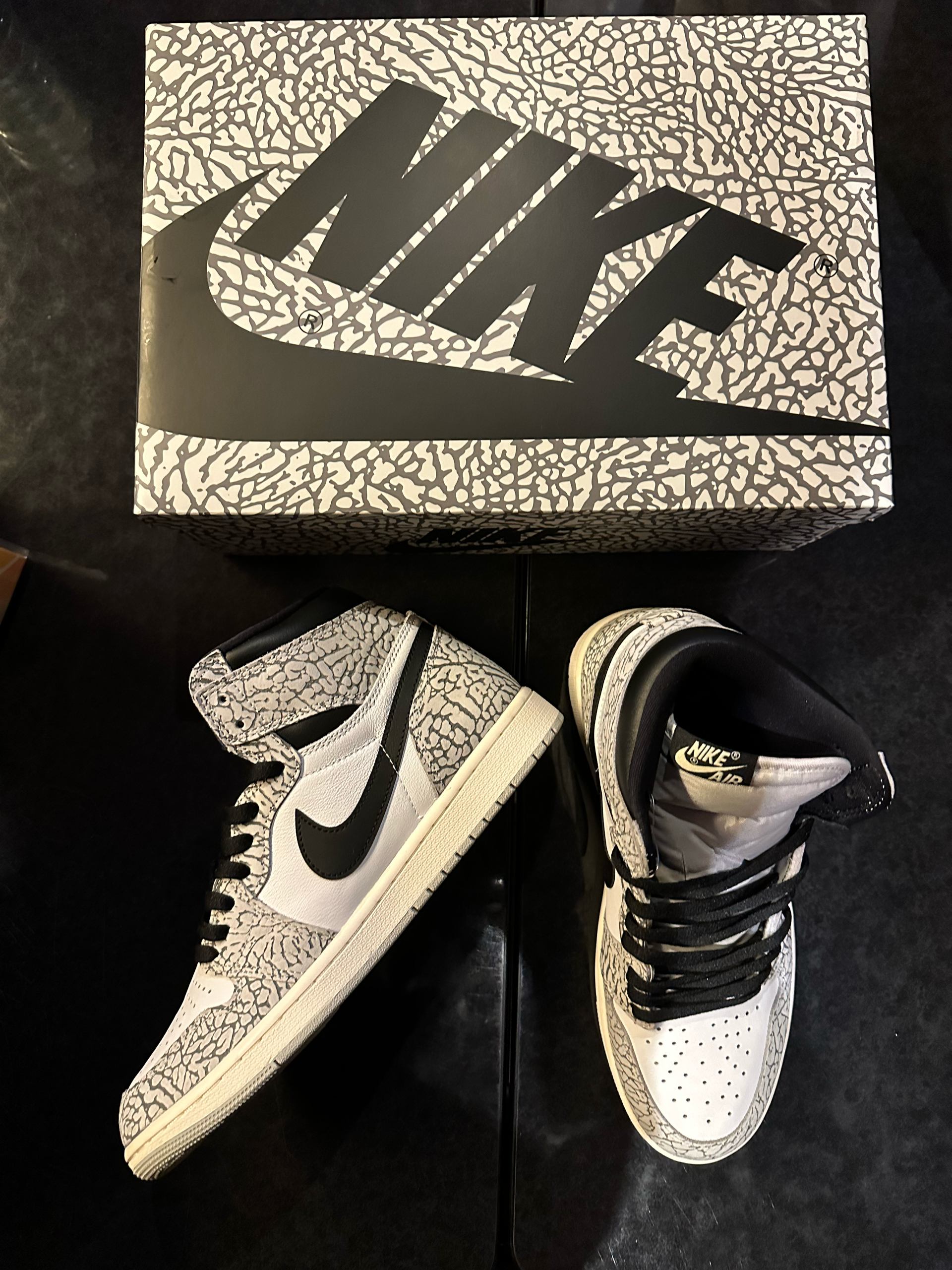 Nike Air Jordan 1 High OG "White Cement/Safari"