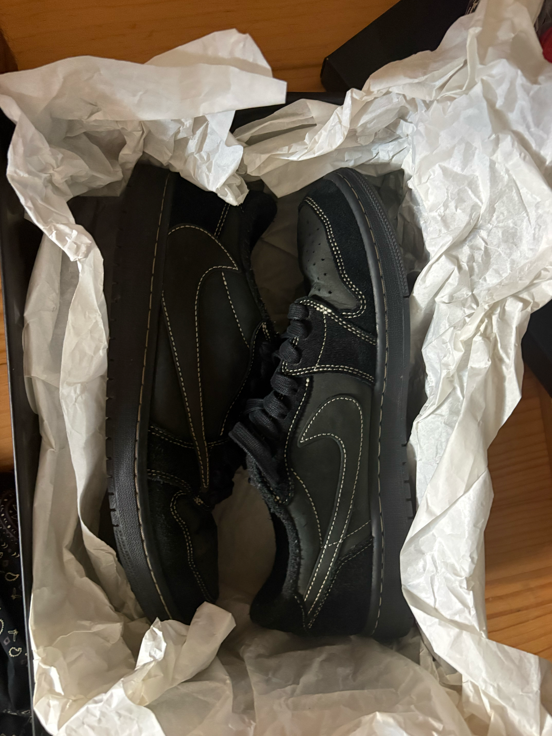 Travis Scott × Nike Air Jordan 1 Low OG SP "Black Phantom"