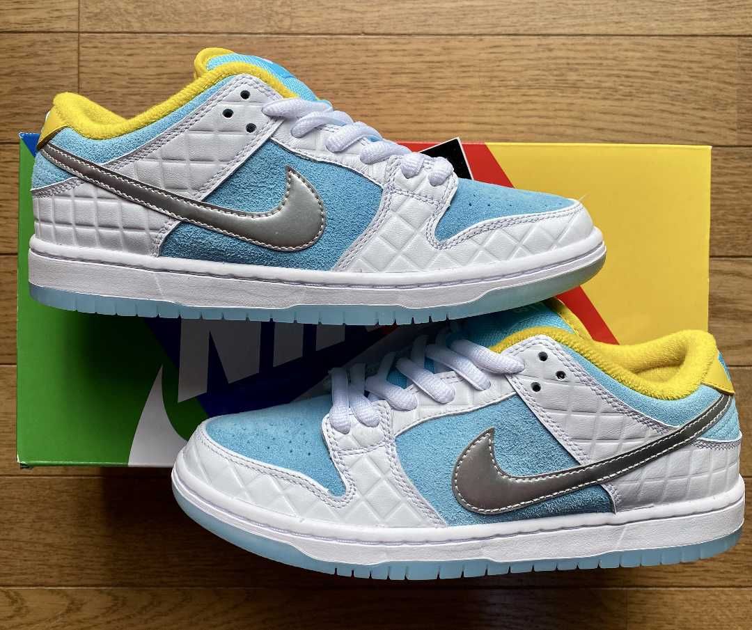 FTC × Nike SB Dunk Low "White/Blue"