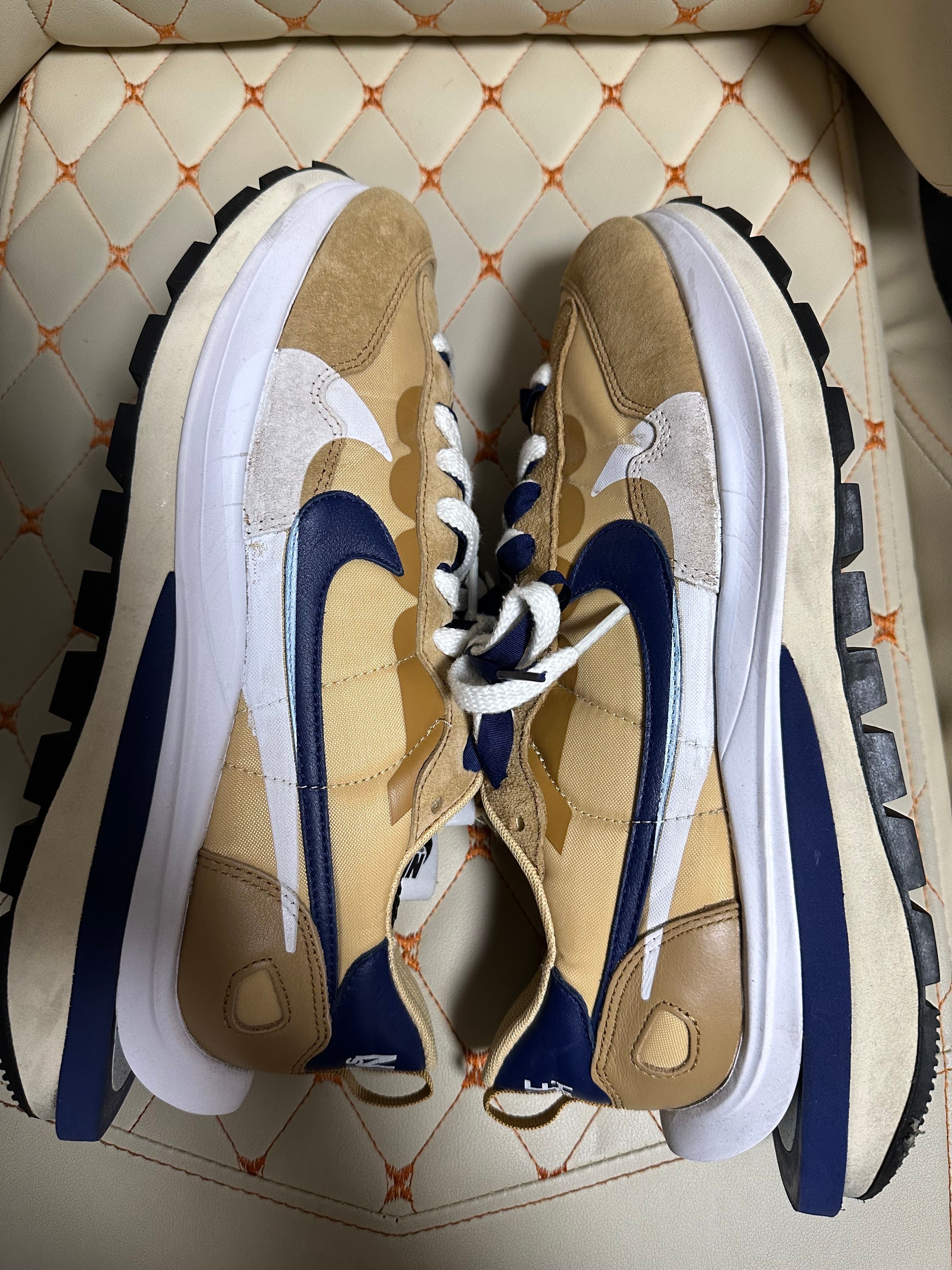 Sacai × Nike Vapor Waffle "Sesame And Blue Void"