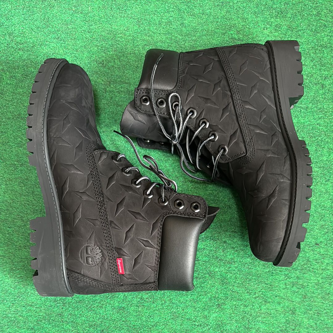 Supreme × Timberland Diamond Plate 6inch Premium Waterproof Boot "Black"