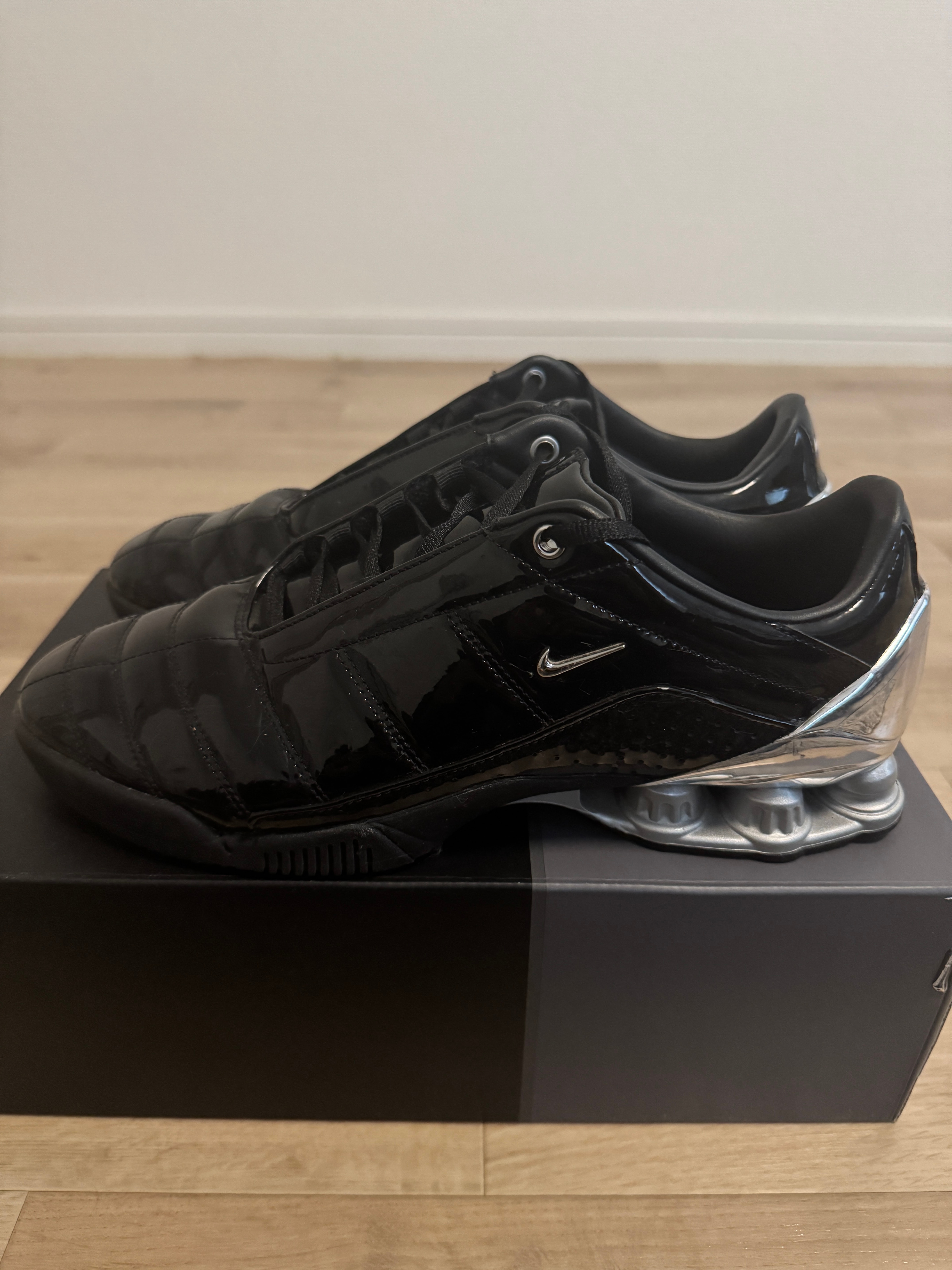 Maha Amsterdam × Nike Women's Total 90 Shox Magia "Black/Metallic Silver"
