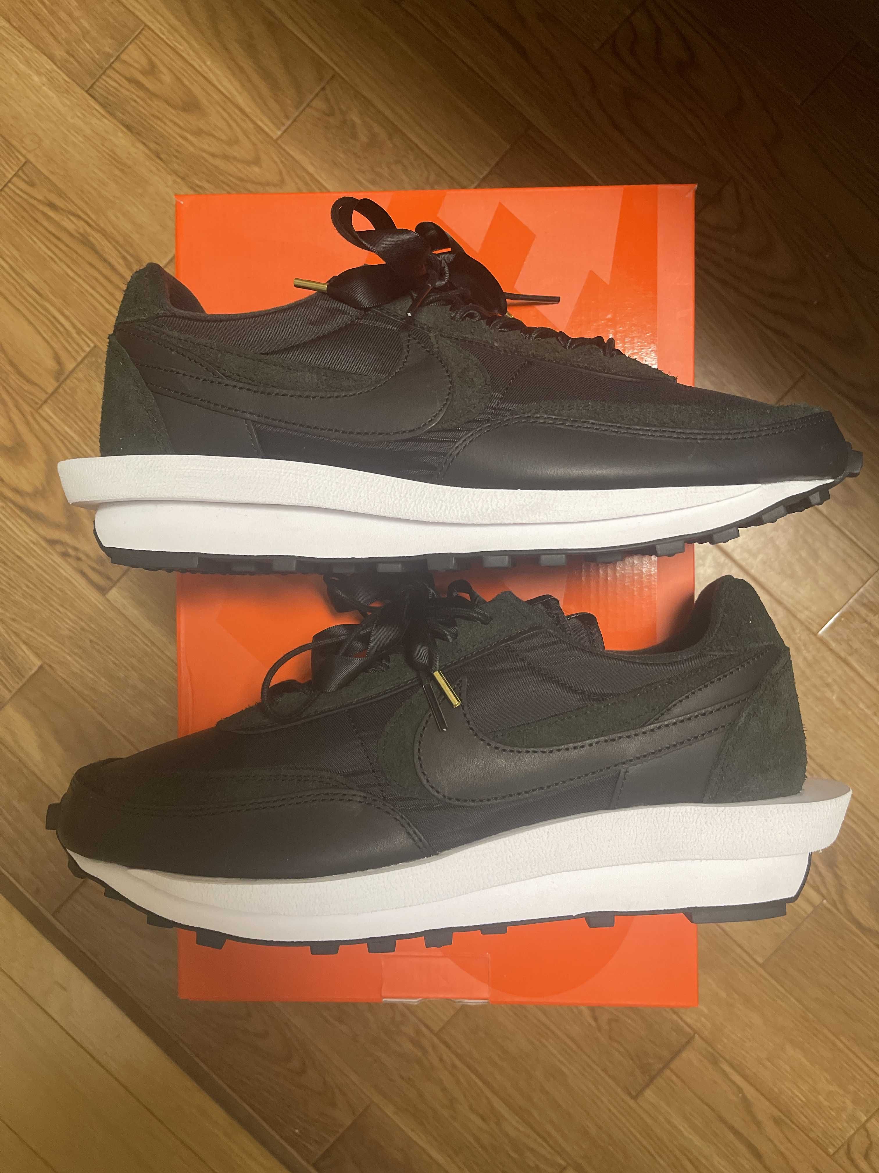 sacai × Nike LDV Waffle "Triple Black"