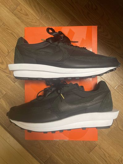 sacai × Nike LDV Waffle "Triple Black"