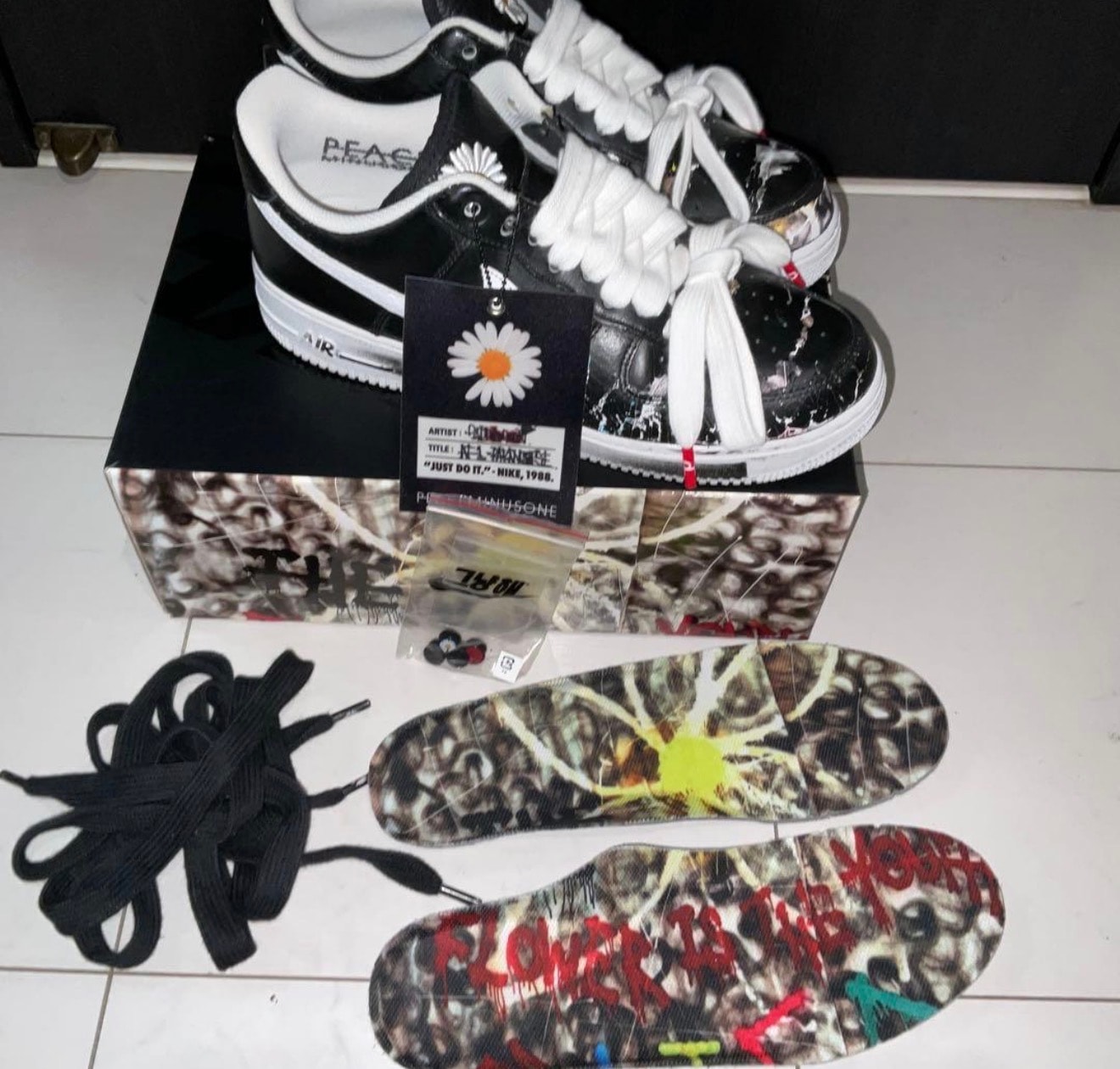 PEACEMINUSONE × Nike Air Force 1 Low Para Noise "Black" / G-DRAGON