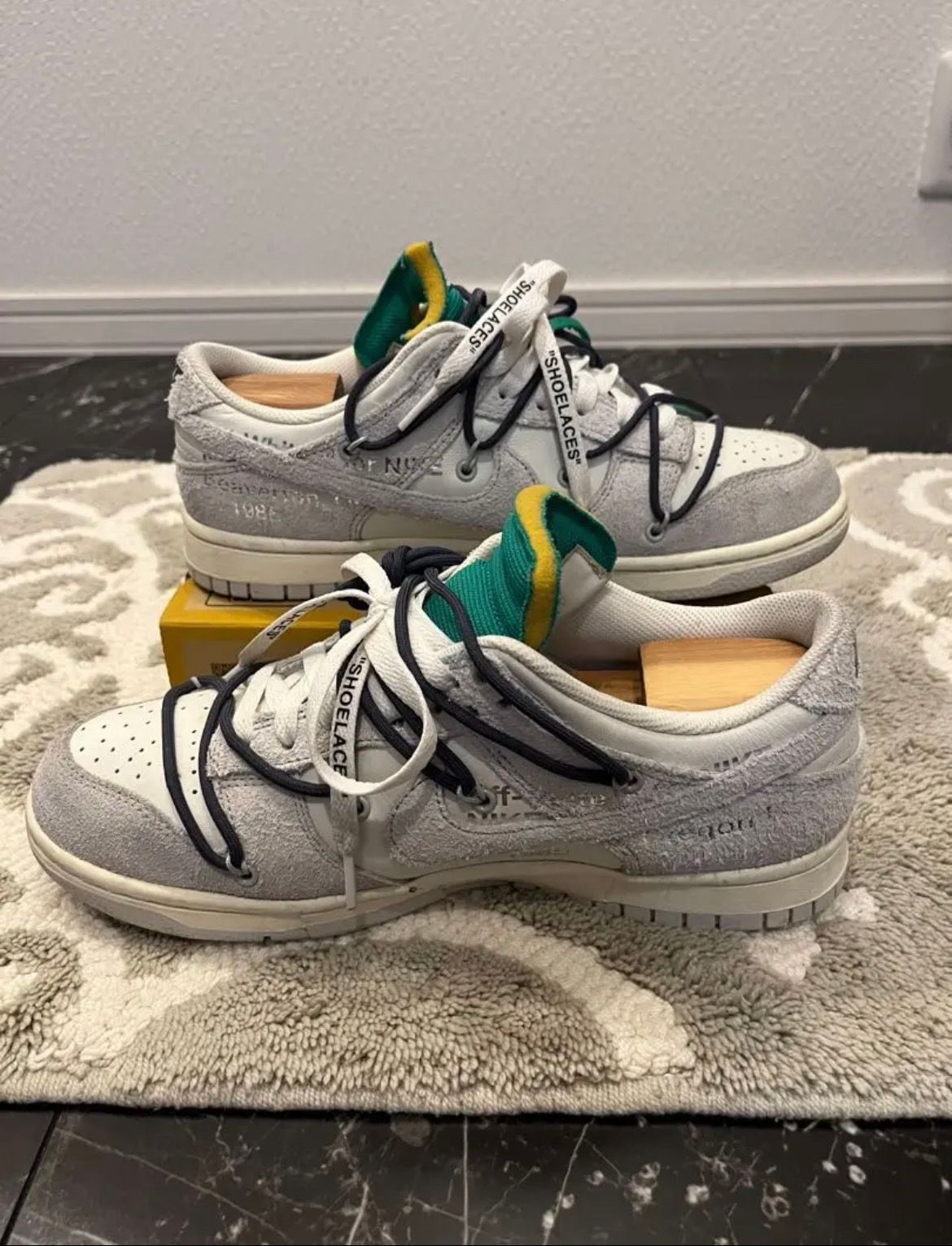 Off-White × Nike Dunk Low "Sail/Neutral Grey/Gridiron"