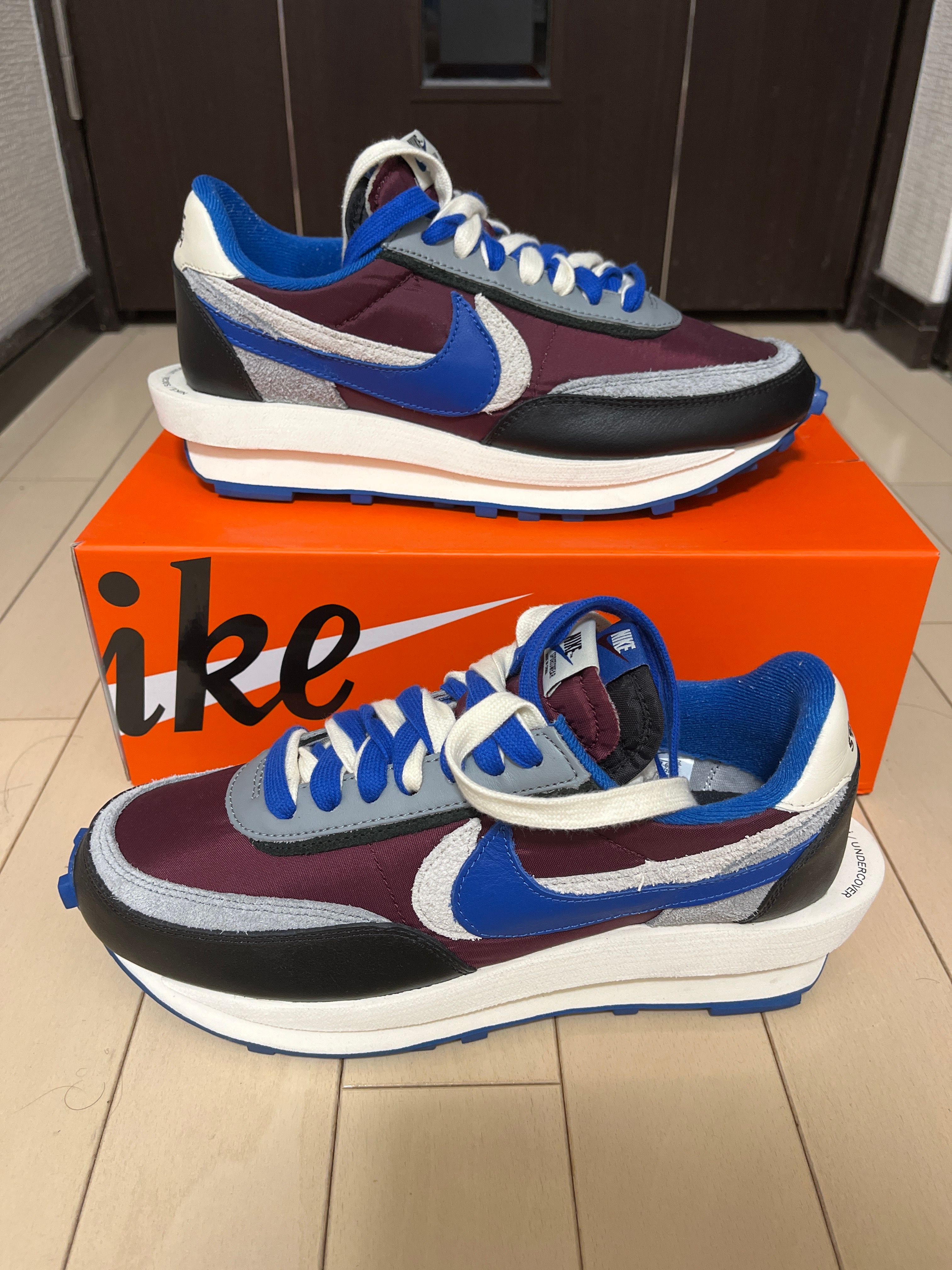 UNDERCOVER × sacai × Nike LD Waffle "Night Maroon/Pale Ivory-Ground Grey-Team Royal"
