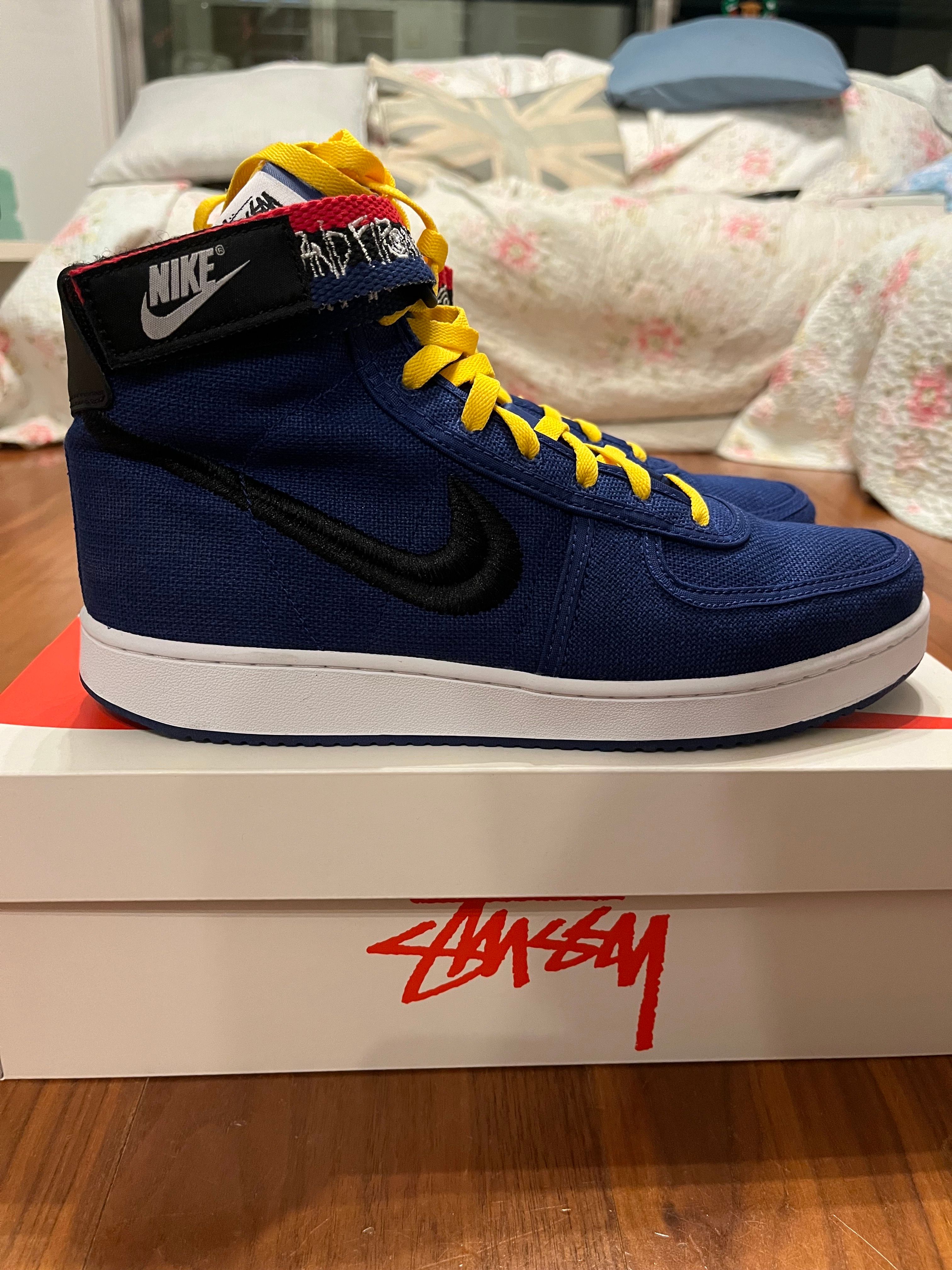 Stussy × Nike Vandal High "Deep Royal Blue"