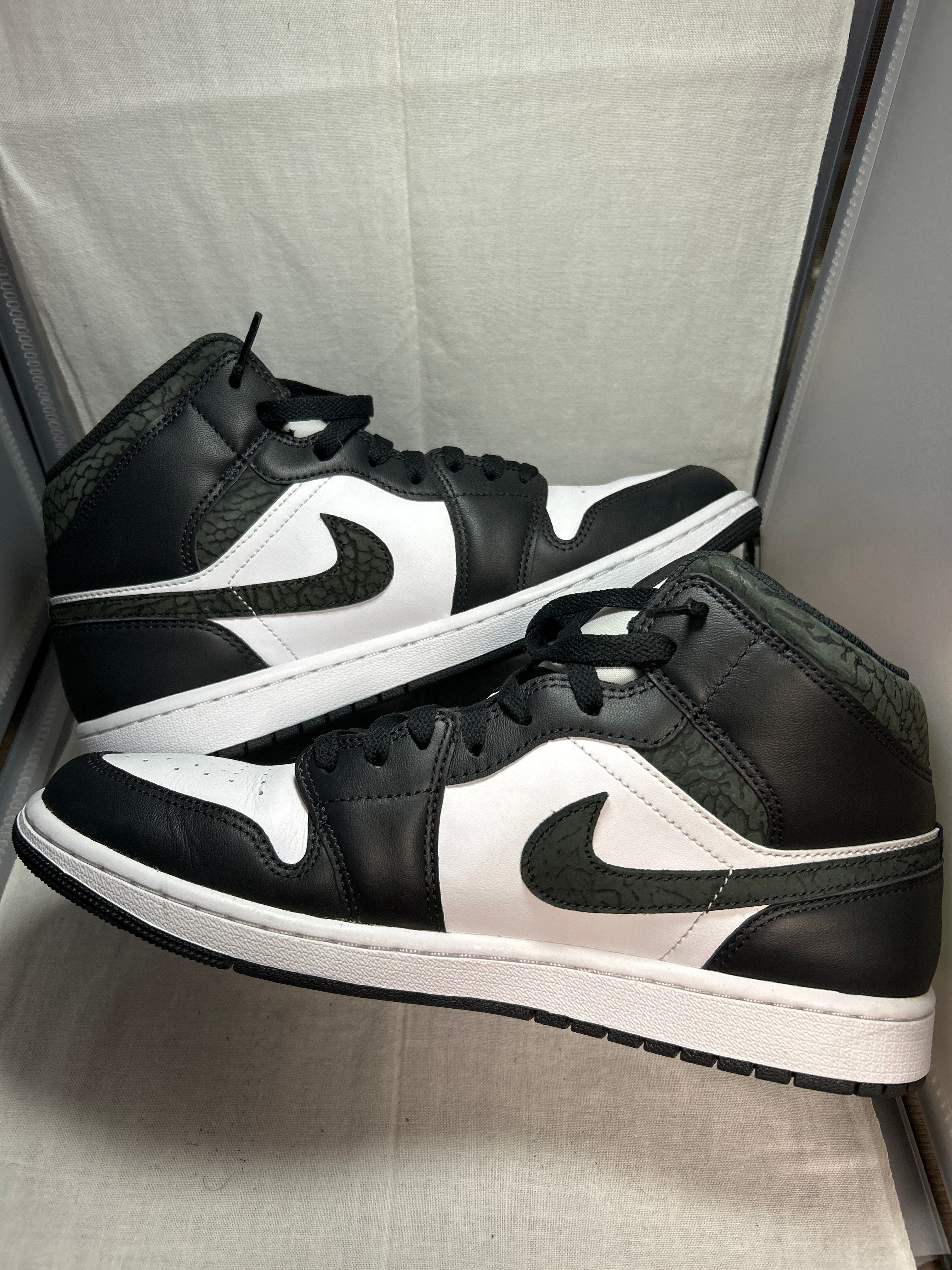 Nike Air Jordan 1 Mid "Panda Elephant/Safari"