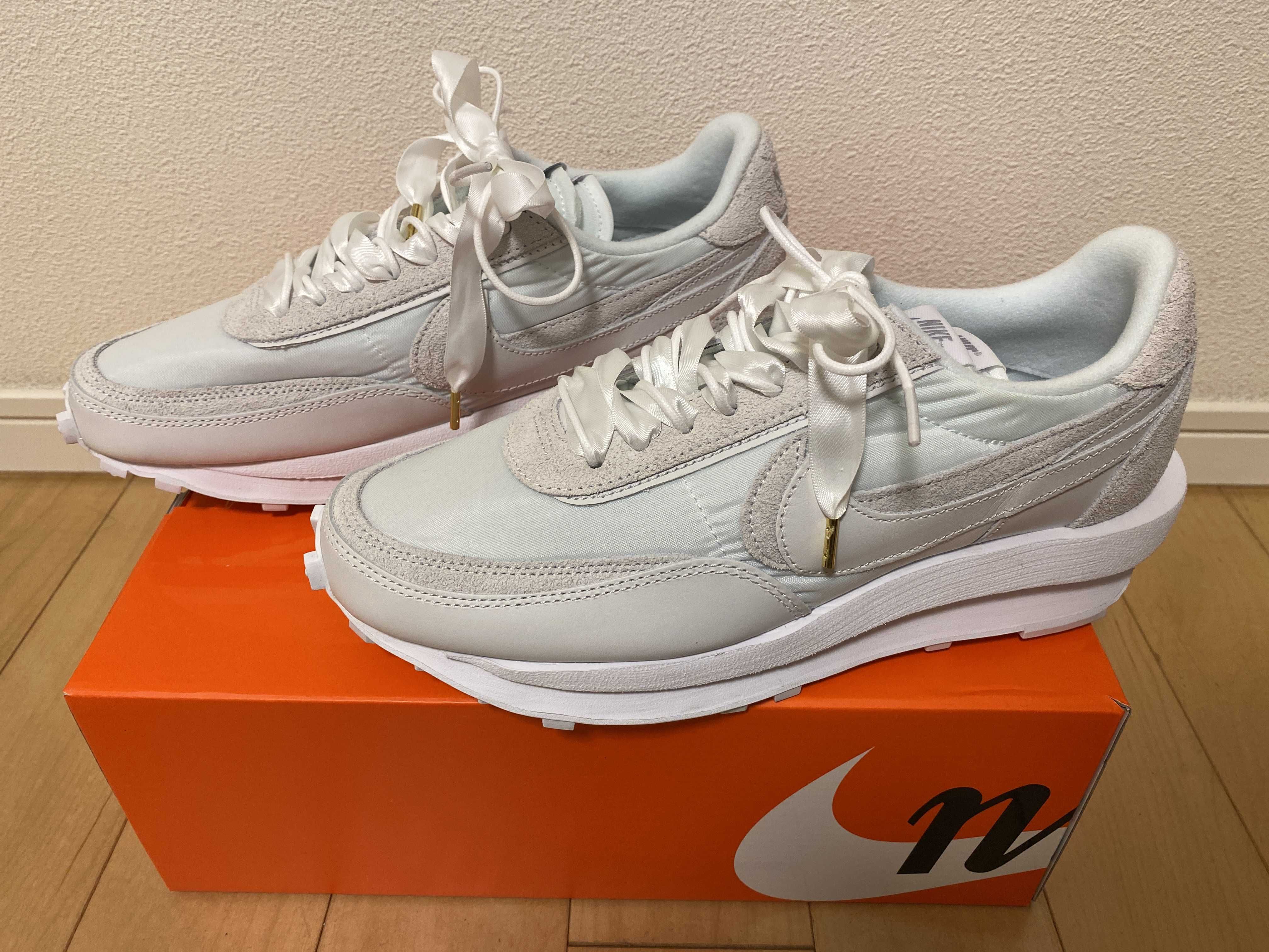 sacai × Nike LDV Waffle "Triple White"