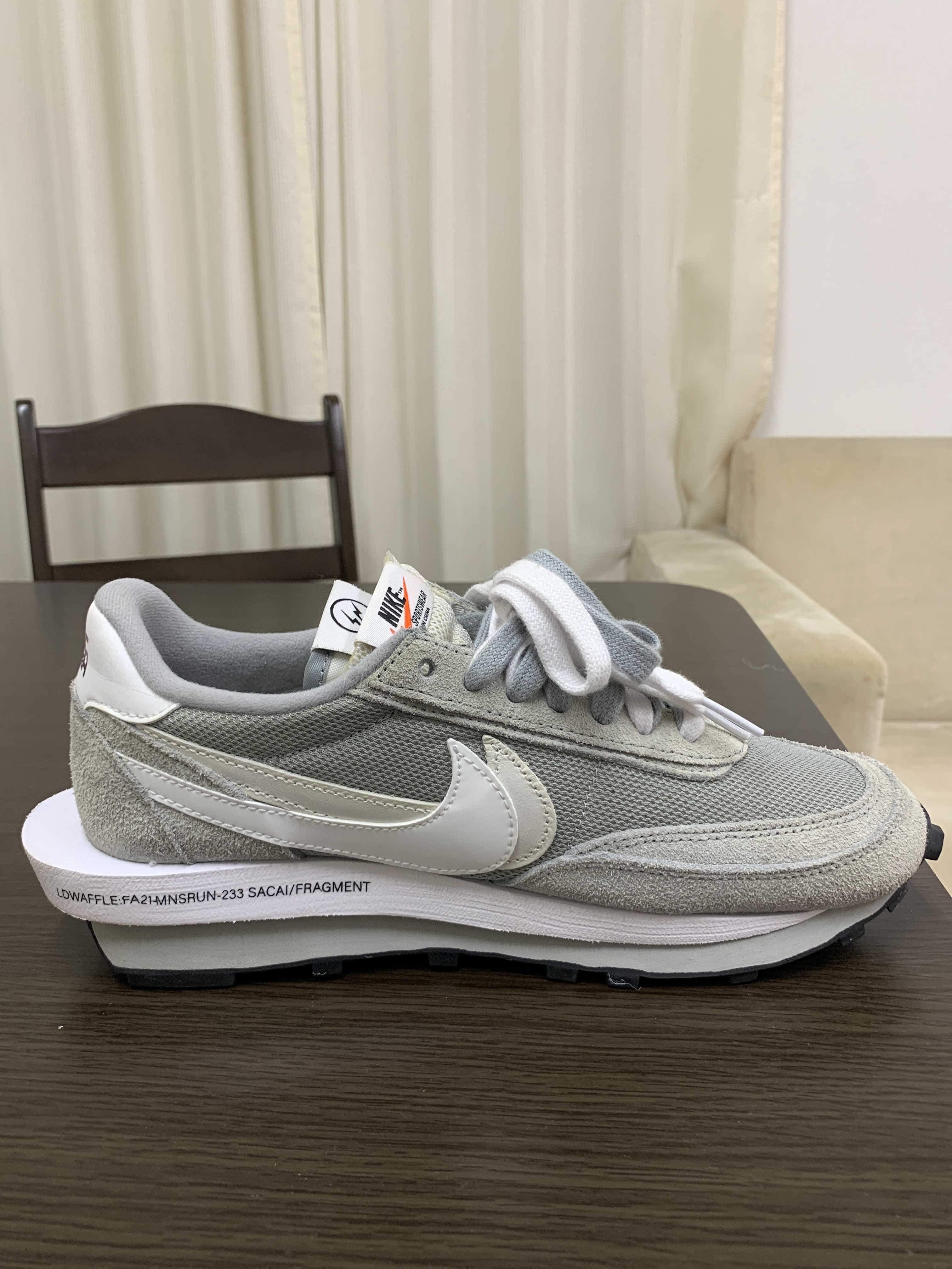 Fragment × sacai × Nike LD Waffle "Light Smoke Grey"