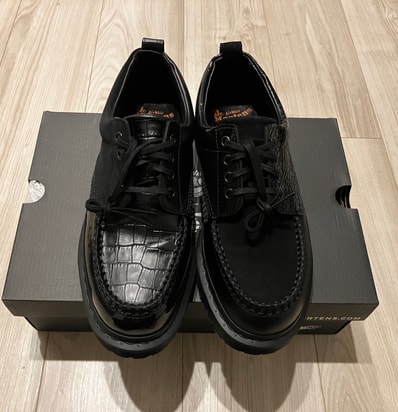 BEAMS × Dr.Martens Lowell 4-Eye Shoes "Black"