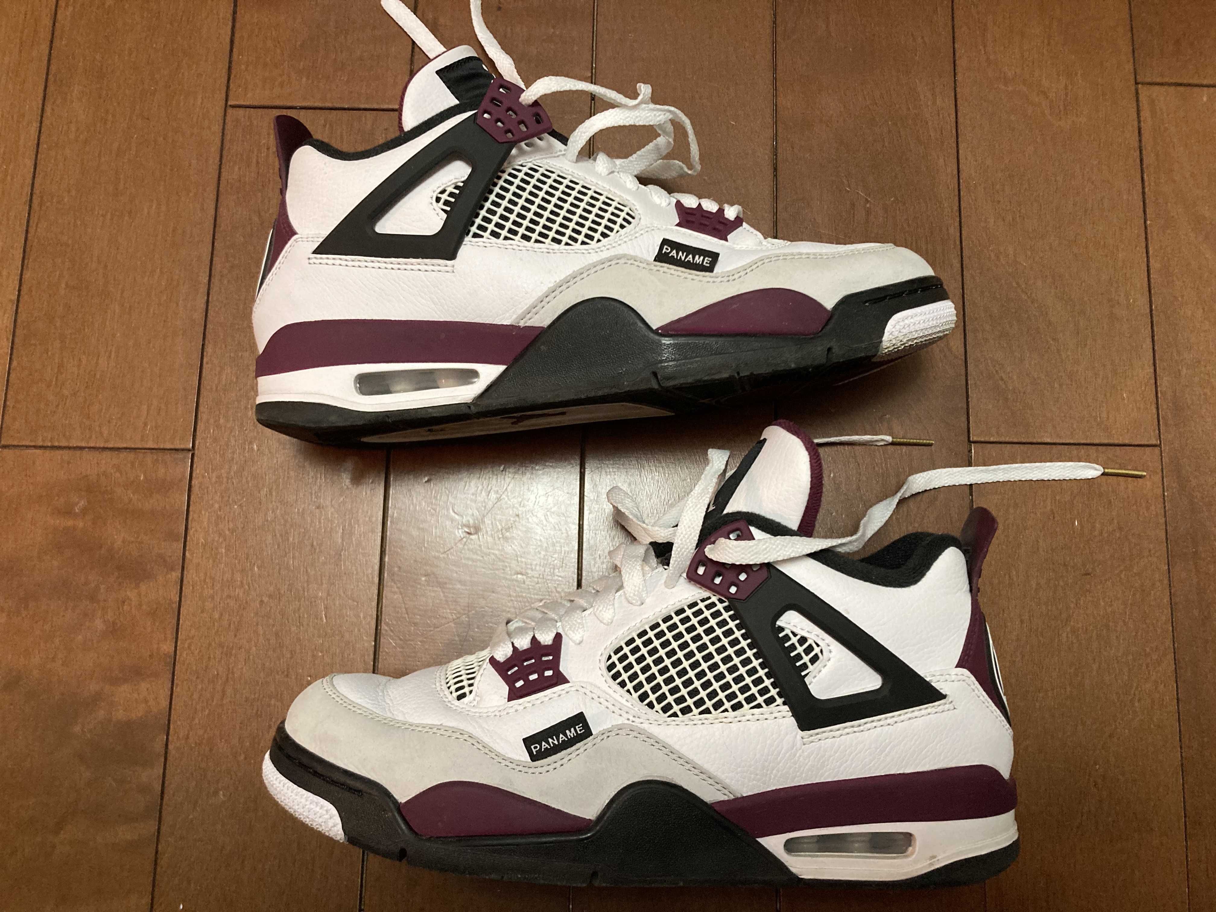 Paris Saint Germain ×Nike Air Jordan 4 Retro "White/Bordeaux/Neutral Gray"