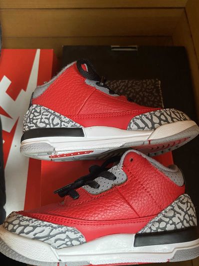 Nike TD Air Jordan 3 Retro SE "Fire Red"