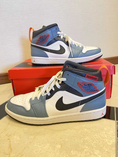 FACETASM × Nike Air Jordan 1 Mid "White/Navy"