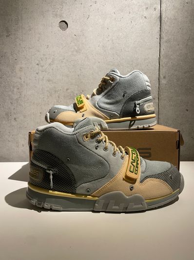 Travis Scott × Nike Air Trainer 1 SP "Grey Haze and Dusty Sage"