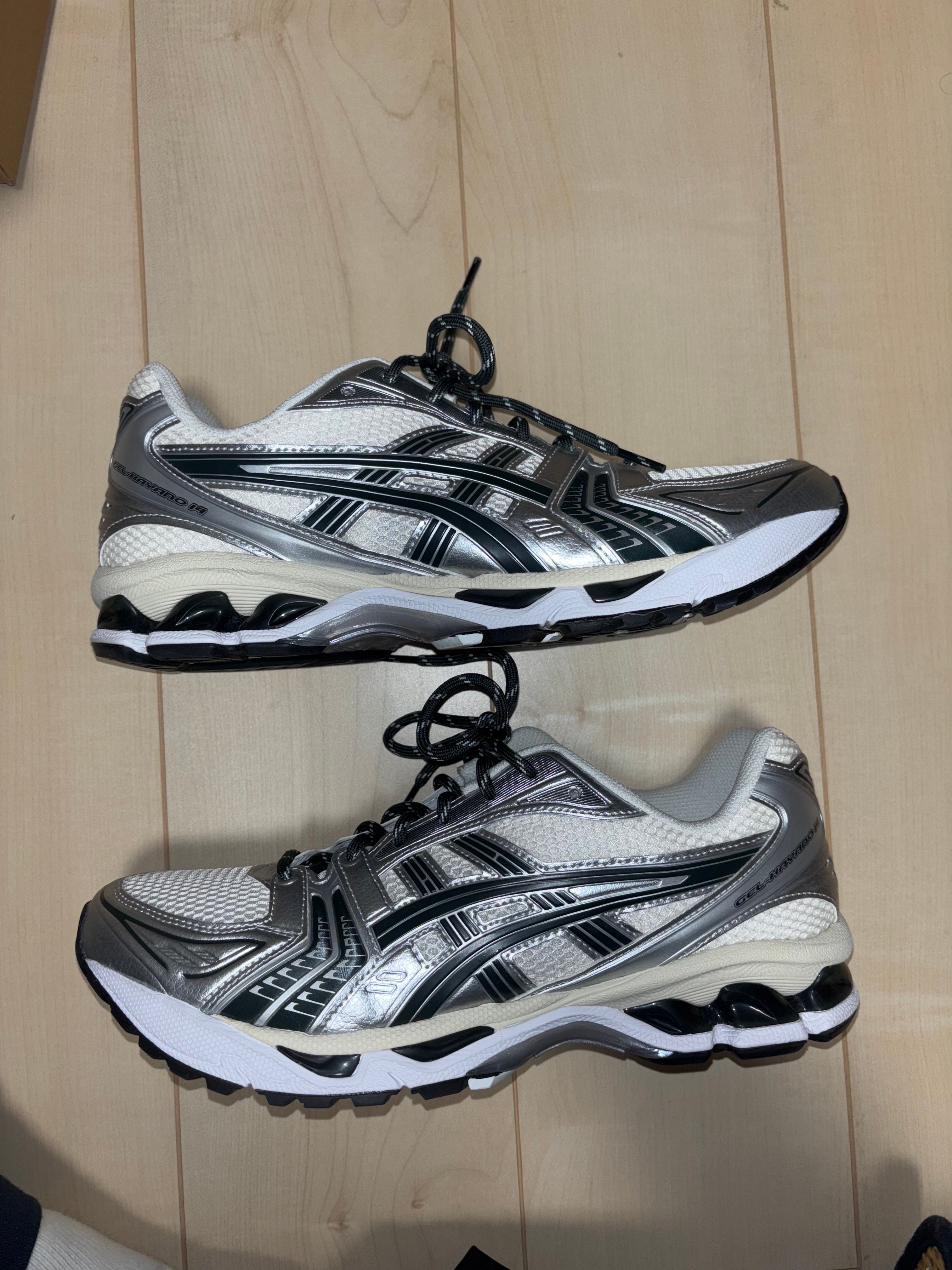 KITH × Asics Vintage Tech Gel-Kayano 14 "Cream/Scarab" (1203A566-100)