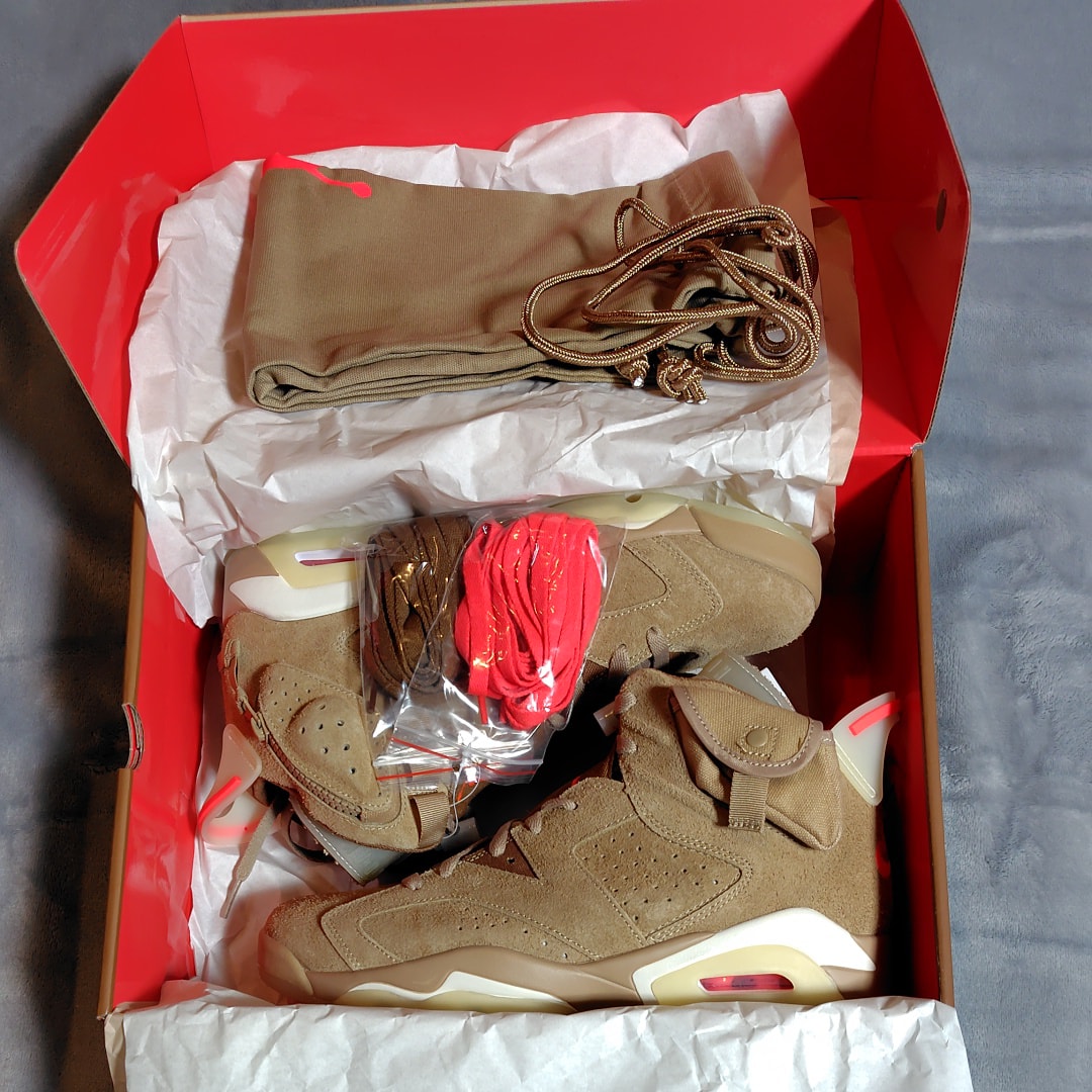 Travis Scott × Nike Air Jordan 6 "British Khaki"