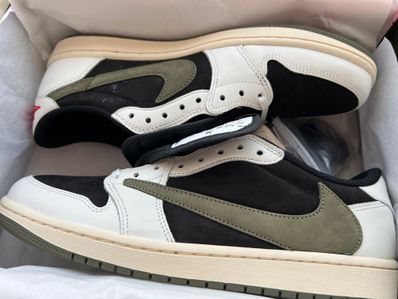 Travis Scott × Nike Women's Air Jordan 1 Low OG "Medium Olive"