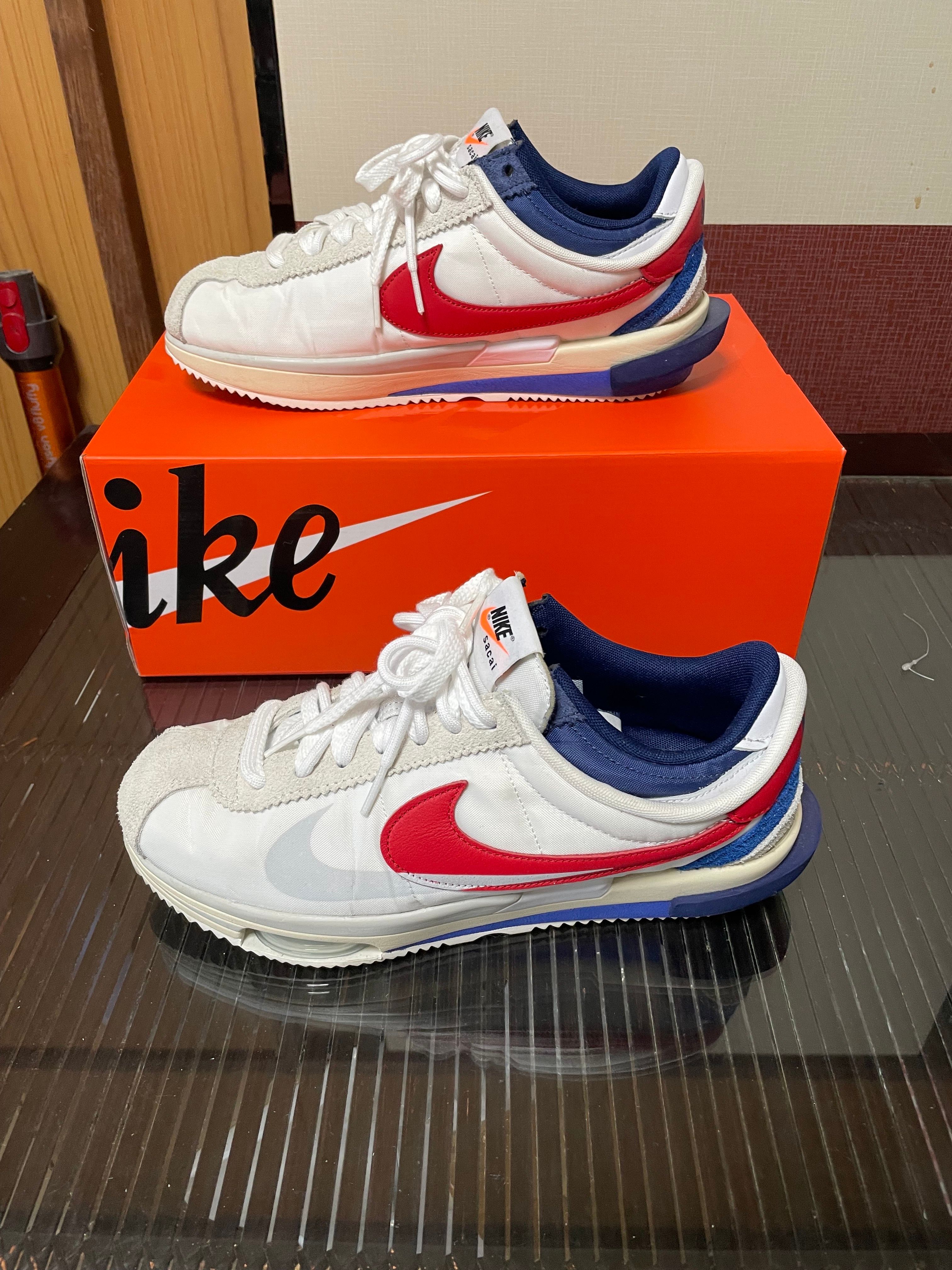 sacai × Nike Zoom Cortez "White and University Red"