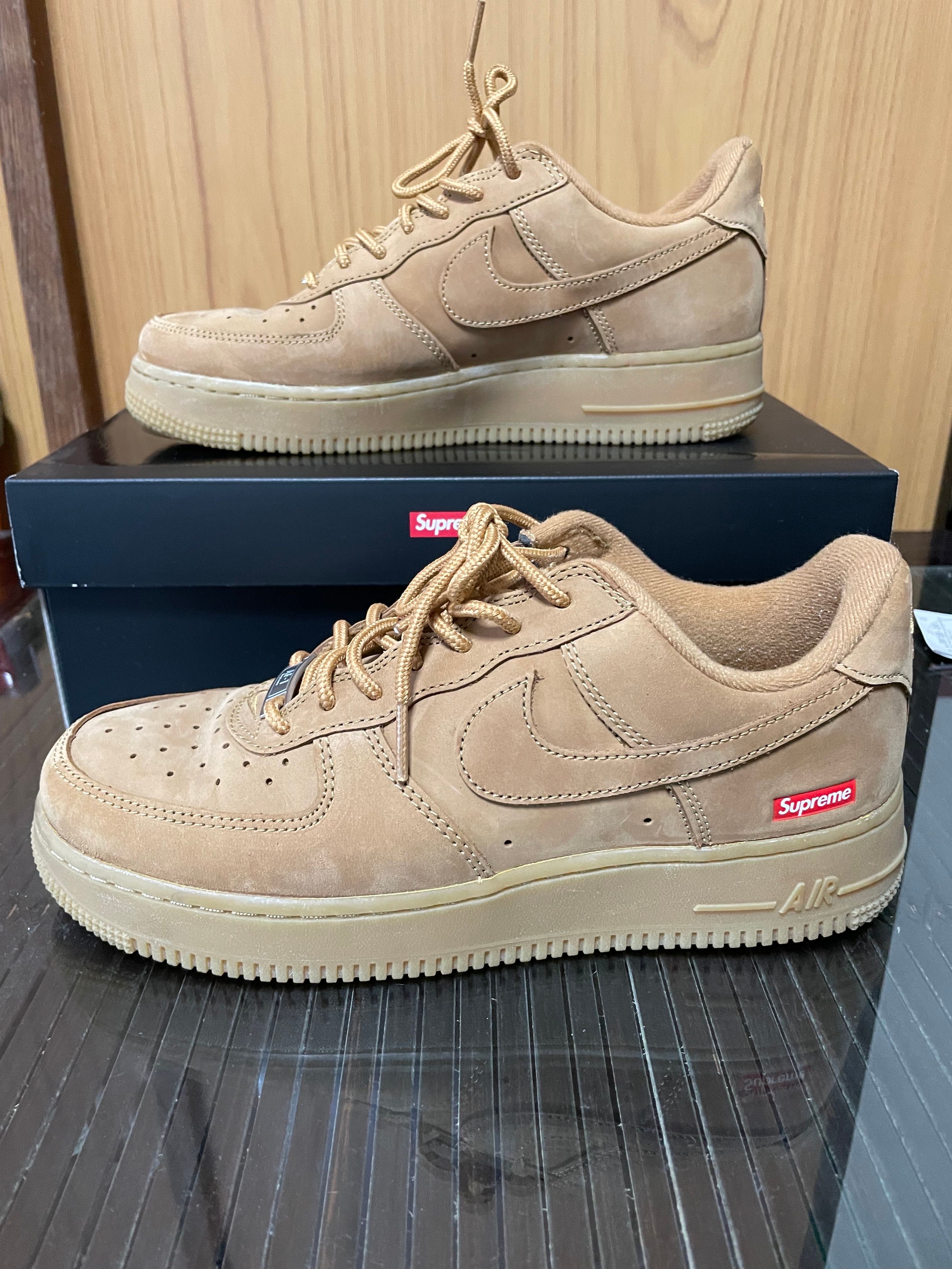 Supreme × Nike Air Force 1 Low "Flax/Wheat"