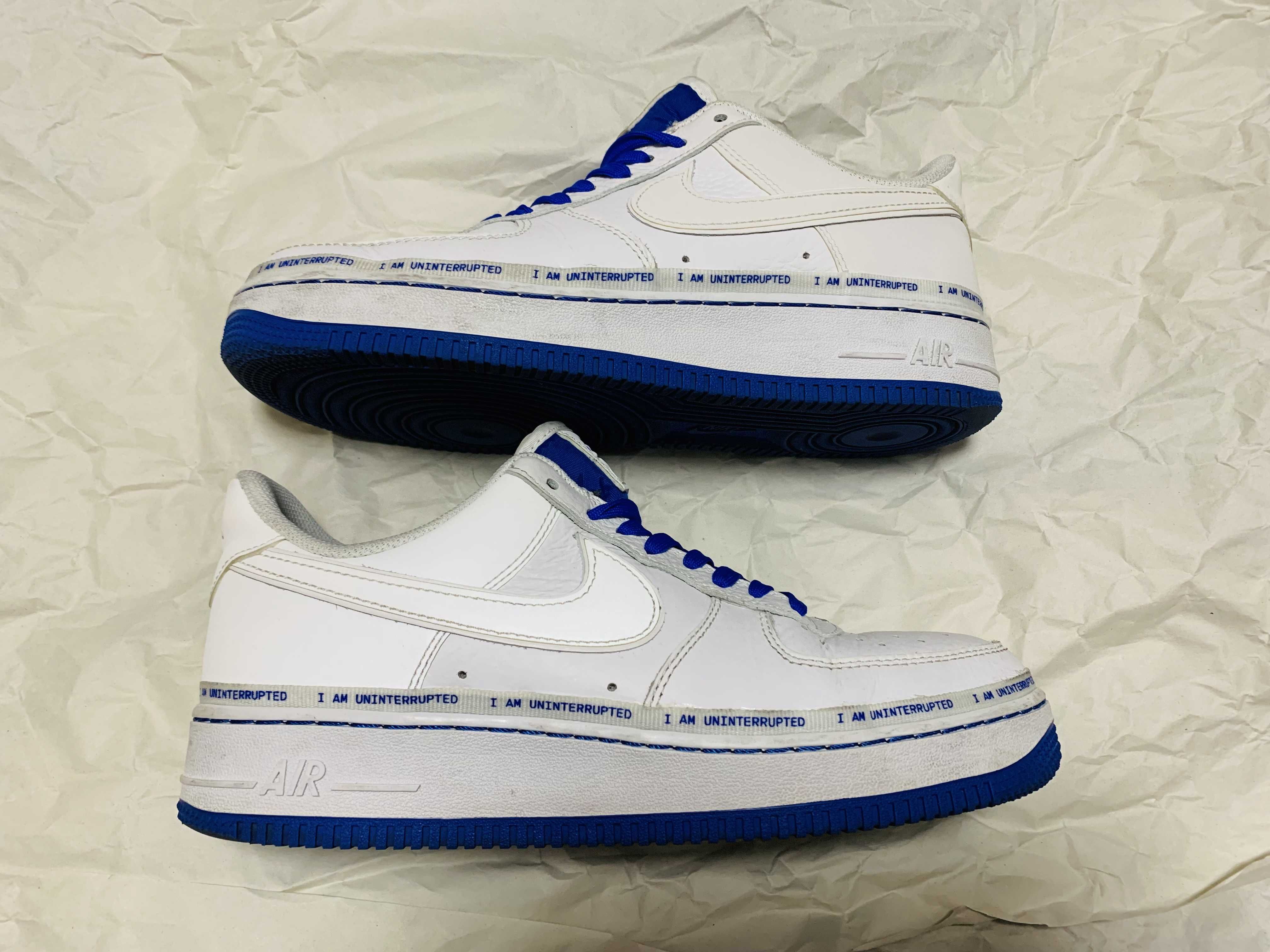Uninterrupted × Nike Air Force 1 "White/Lapis Blue"