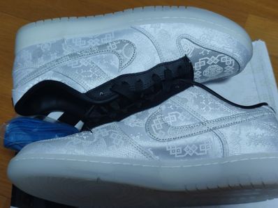 CLOT × Fragment × Nike Dunk Low "Black and White"