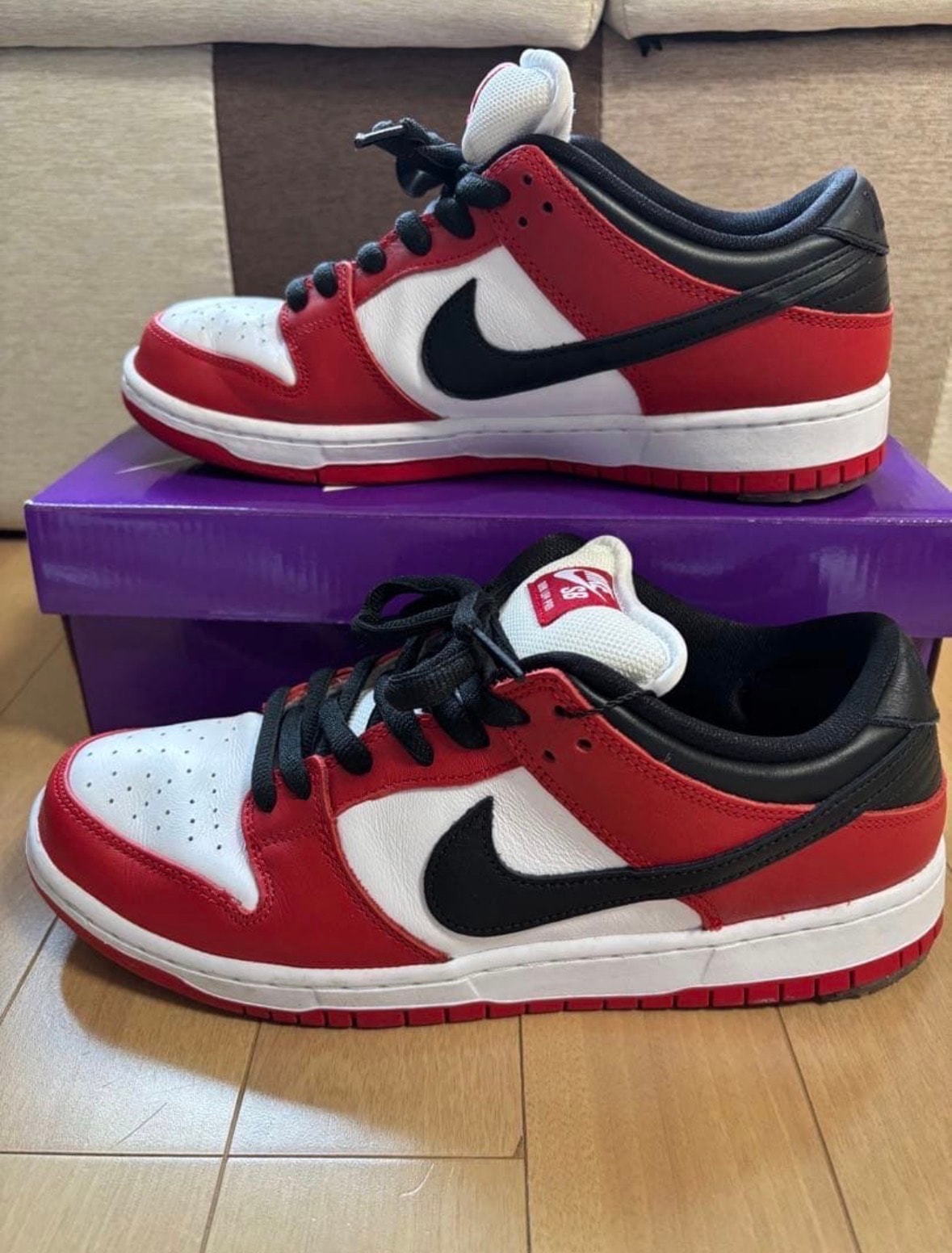 Nike SB Dunk Low Pro "J-Pack Chicago/Varsity Red and White"