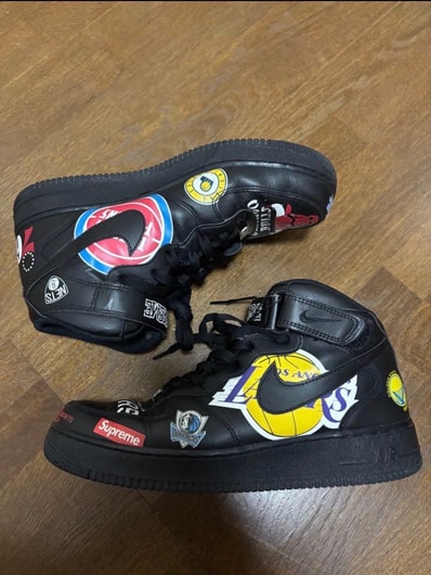 Supreme × NBA × Nike Air Force 1 Mid '07 "Black"