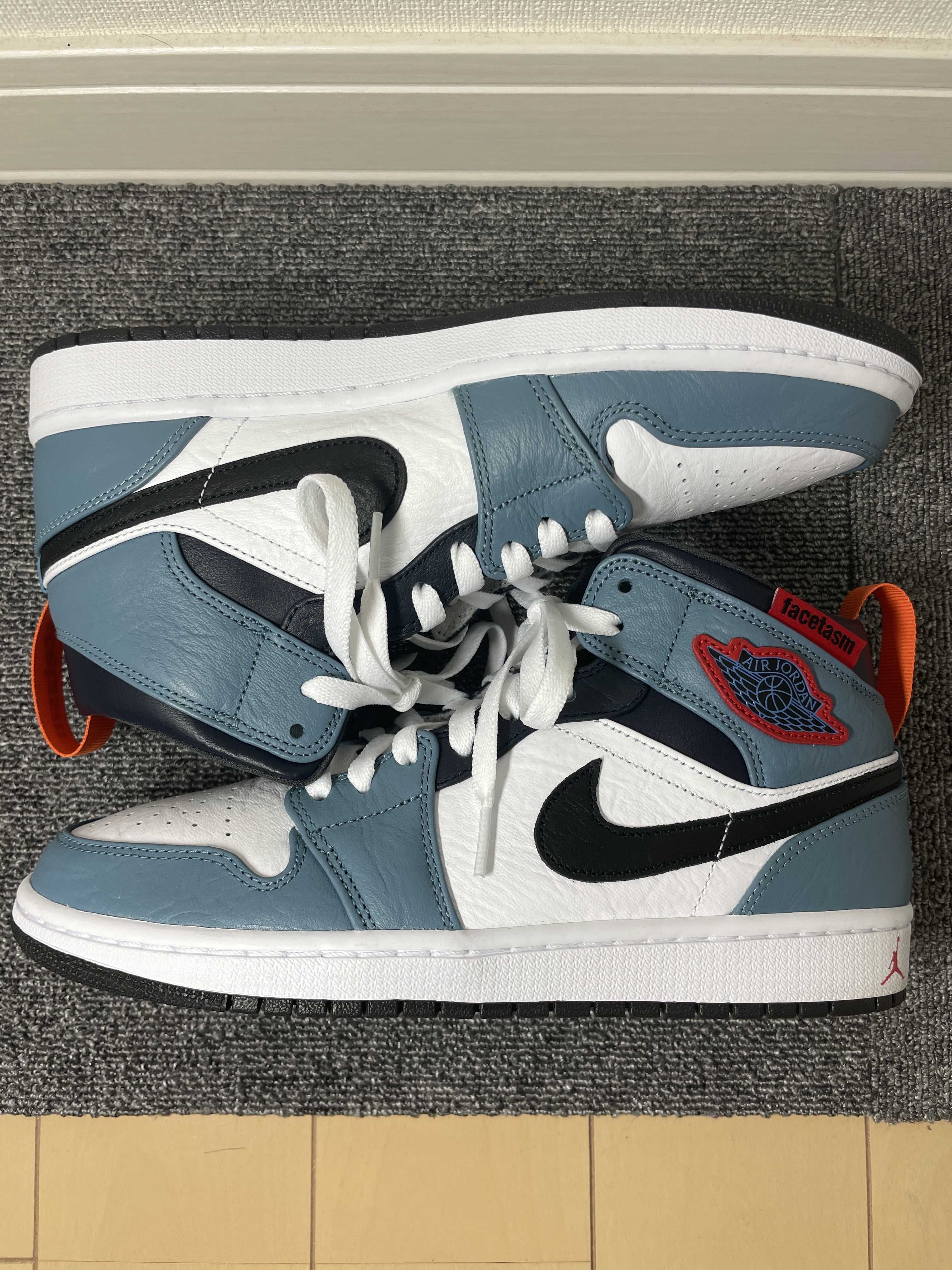 FACETASM × Nike Air Jordan 1 Mid "White/Navy"