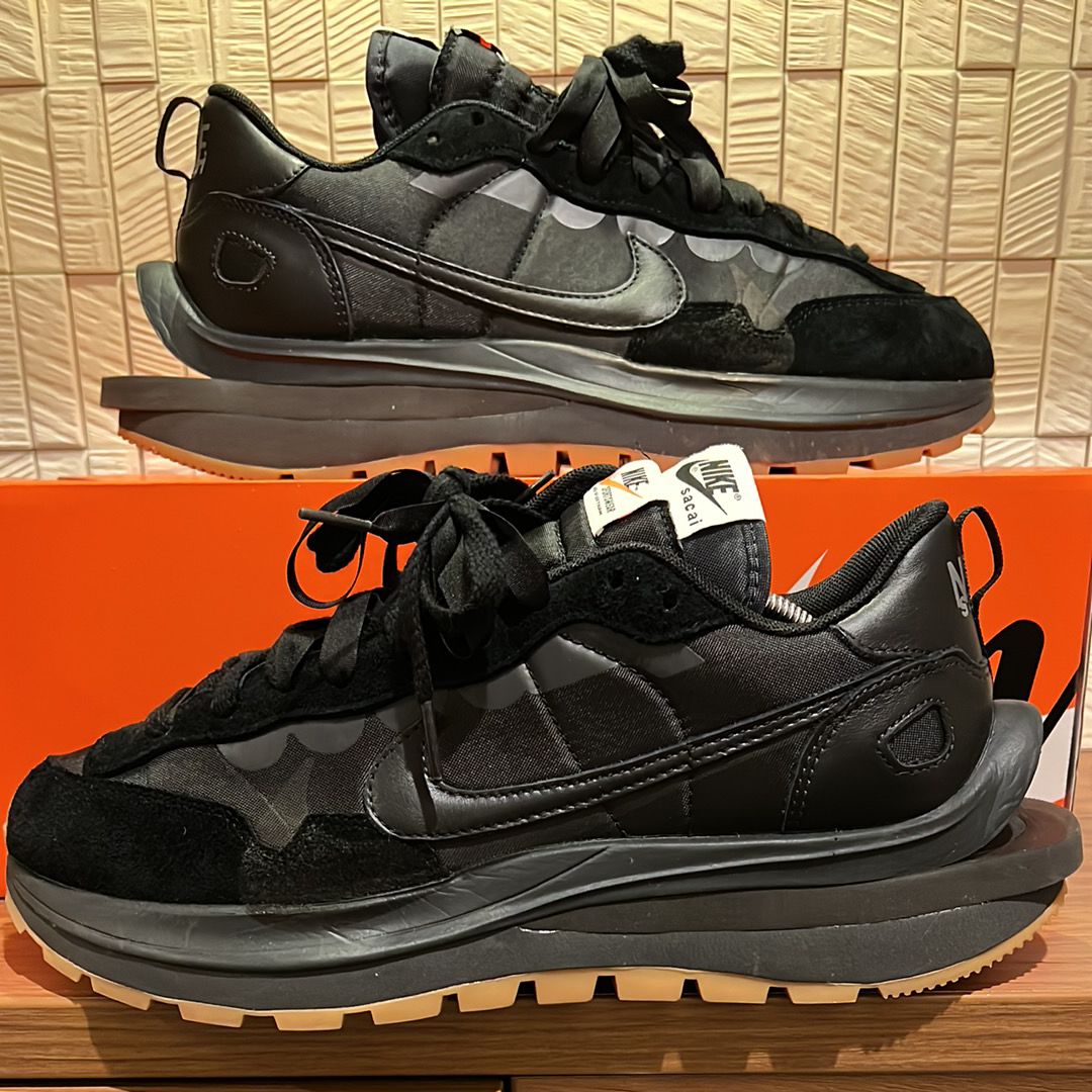 sacai × Nike VaporWaffle "Black Gum"