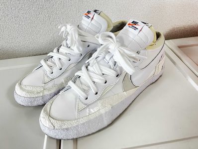 sacai × Nike Blazer Low "White Patent Leather"