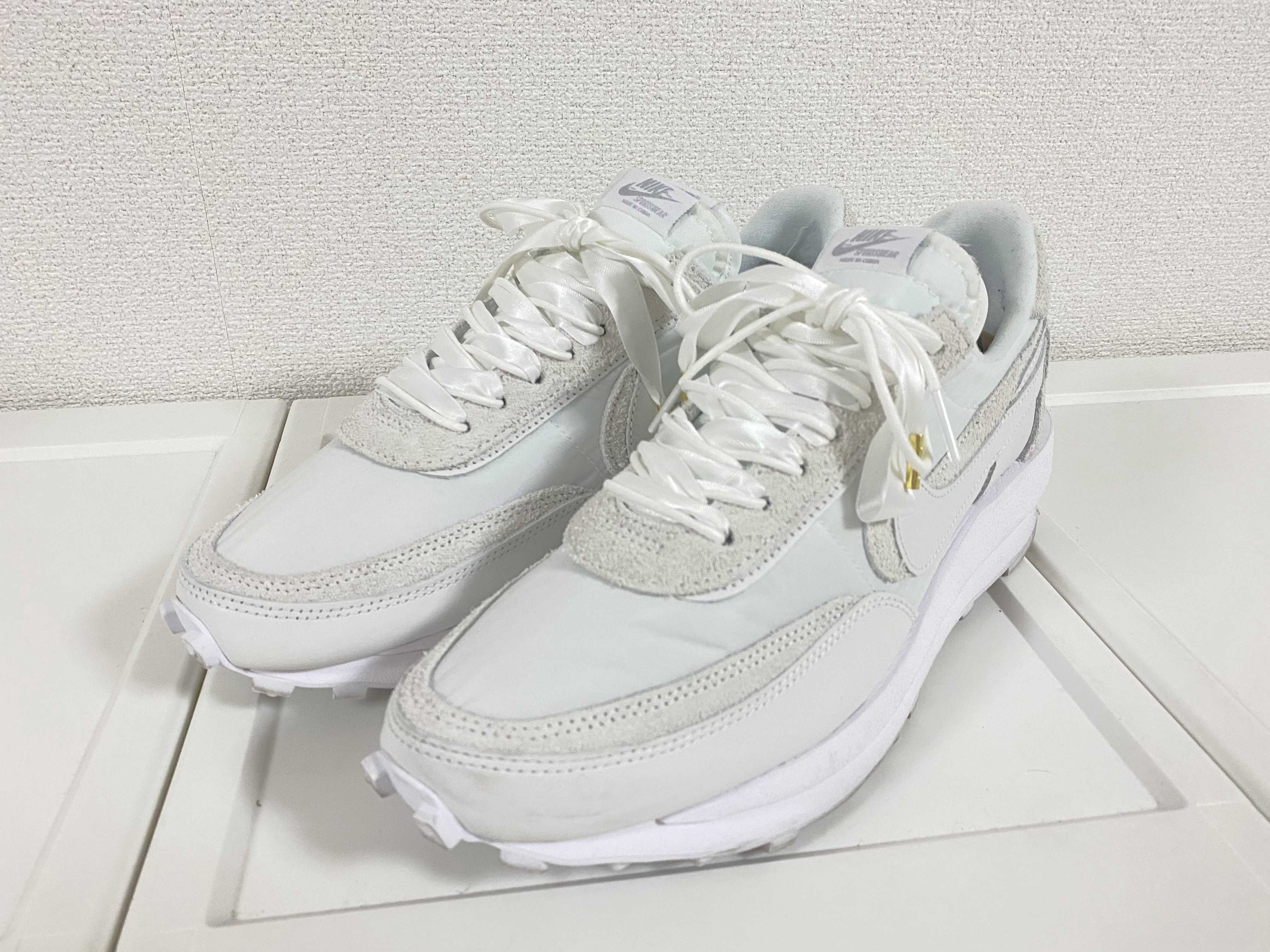 sacai × Nike LDV Waffle "Triple White"