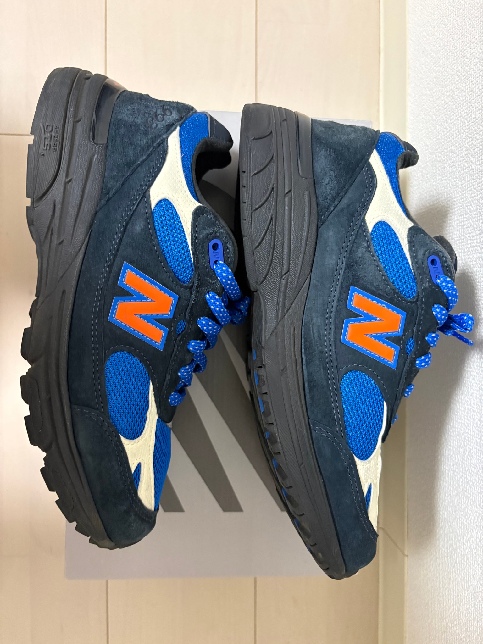 KITH × New Balance 993 Madison Square Garden "Navy/Princess Blue"