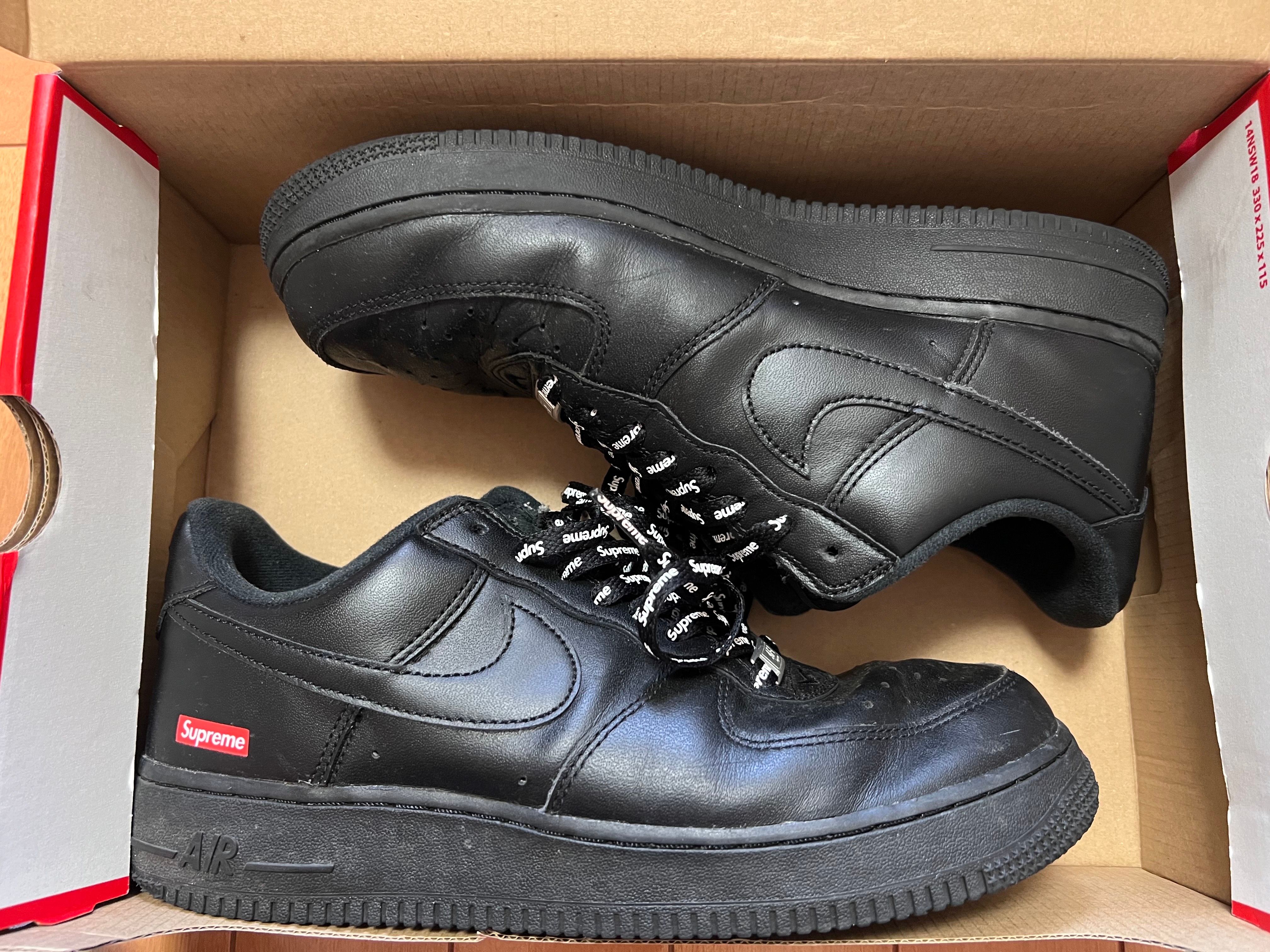 Supreme × Nike Air Force 1 Low "Black"