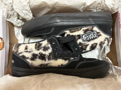 Supreme × Vans Leopard Half Cab "Black"