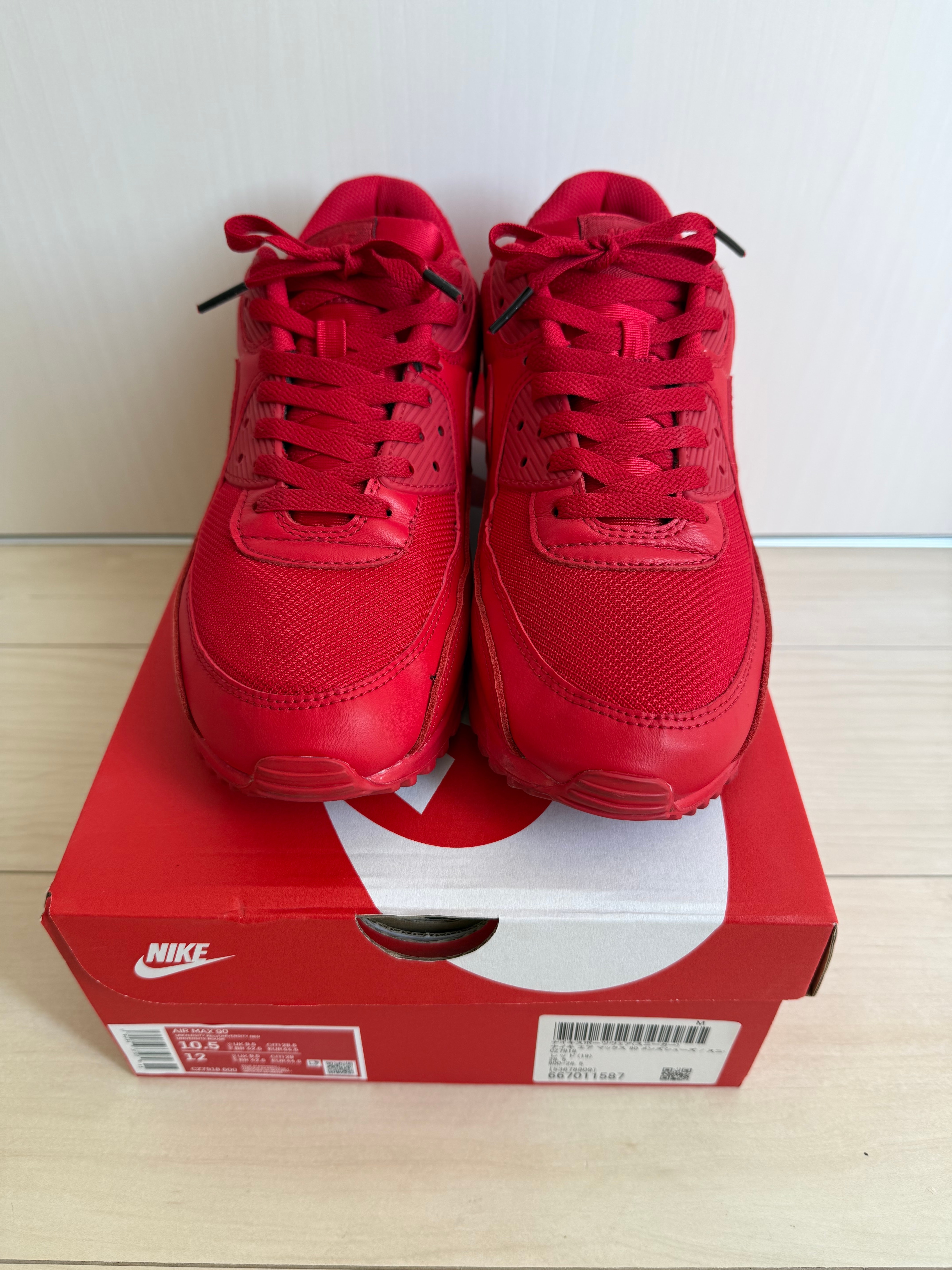 ナイキ エアマックス90 "ユニバーシティレッド"