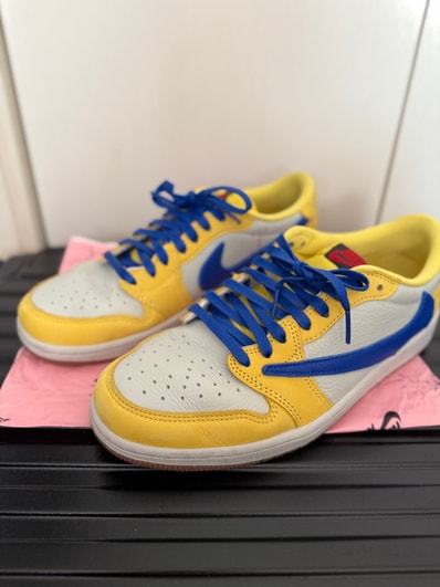 Travis Scott × Nike Women's Air Jordan 1 Retro Low OG "Canary"
